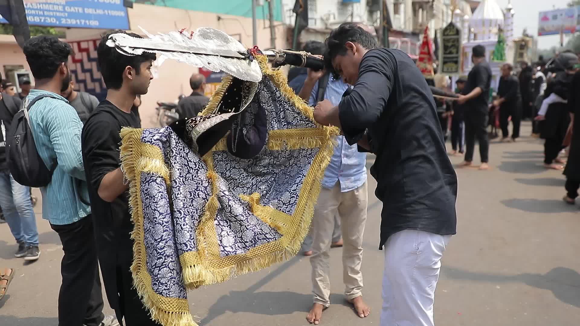 Shiite Muslim Devotees Participate In The Muharram Procession in Delhi, India