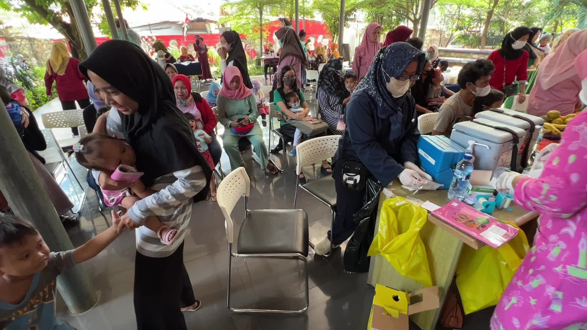 National Child Immunization Month in Indonesia