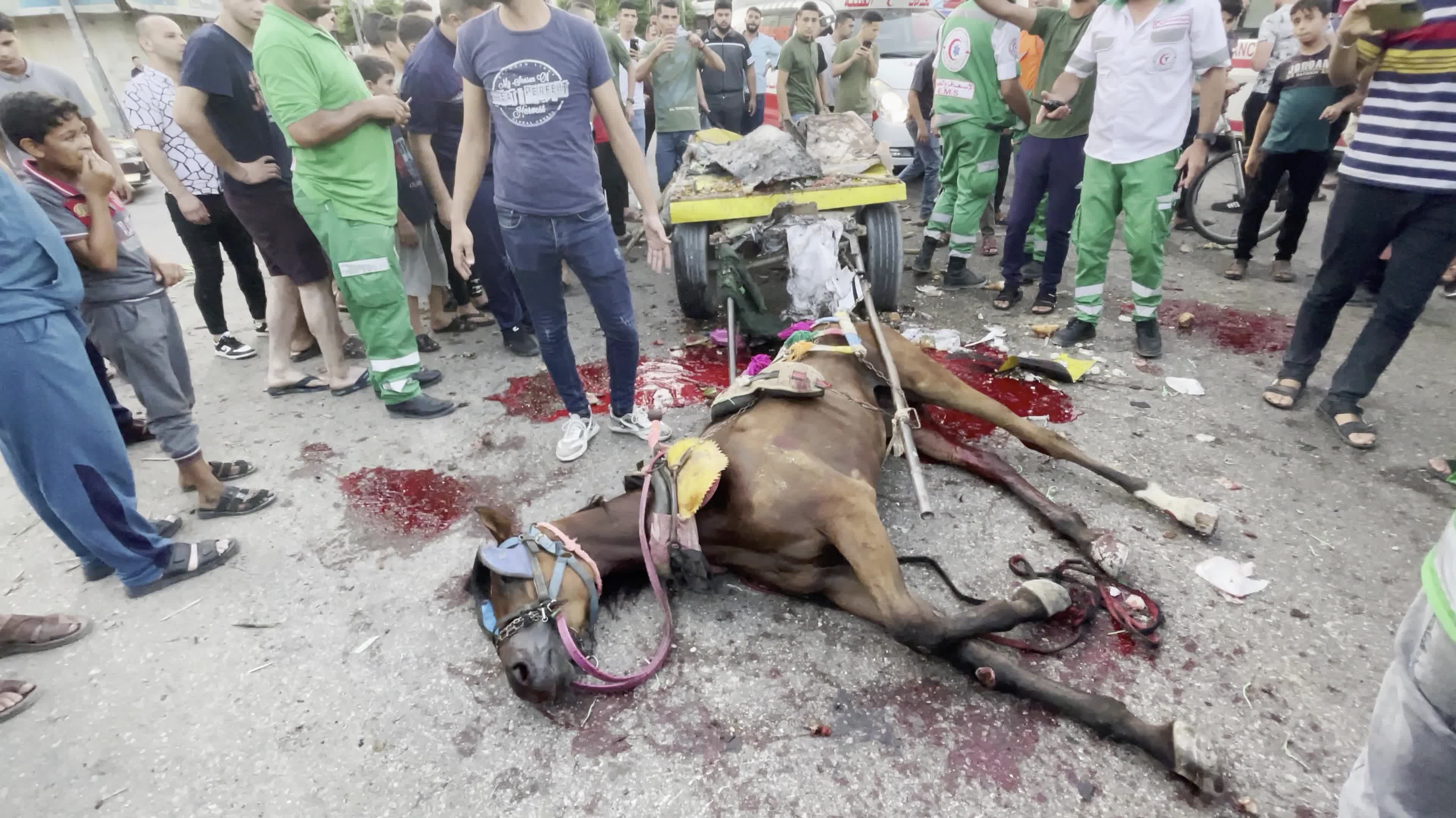 Aftermath of Israeli Airstrike In Gaza, Palestine