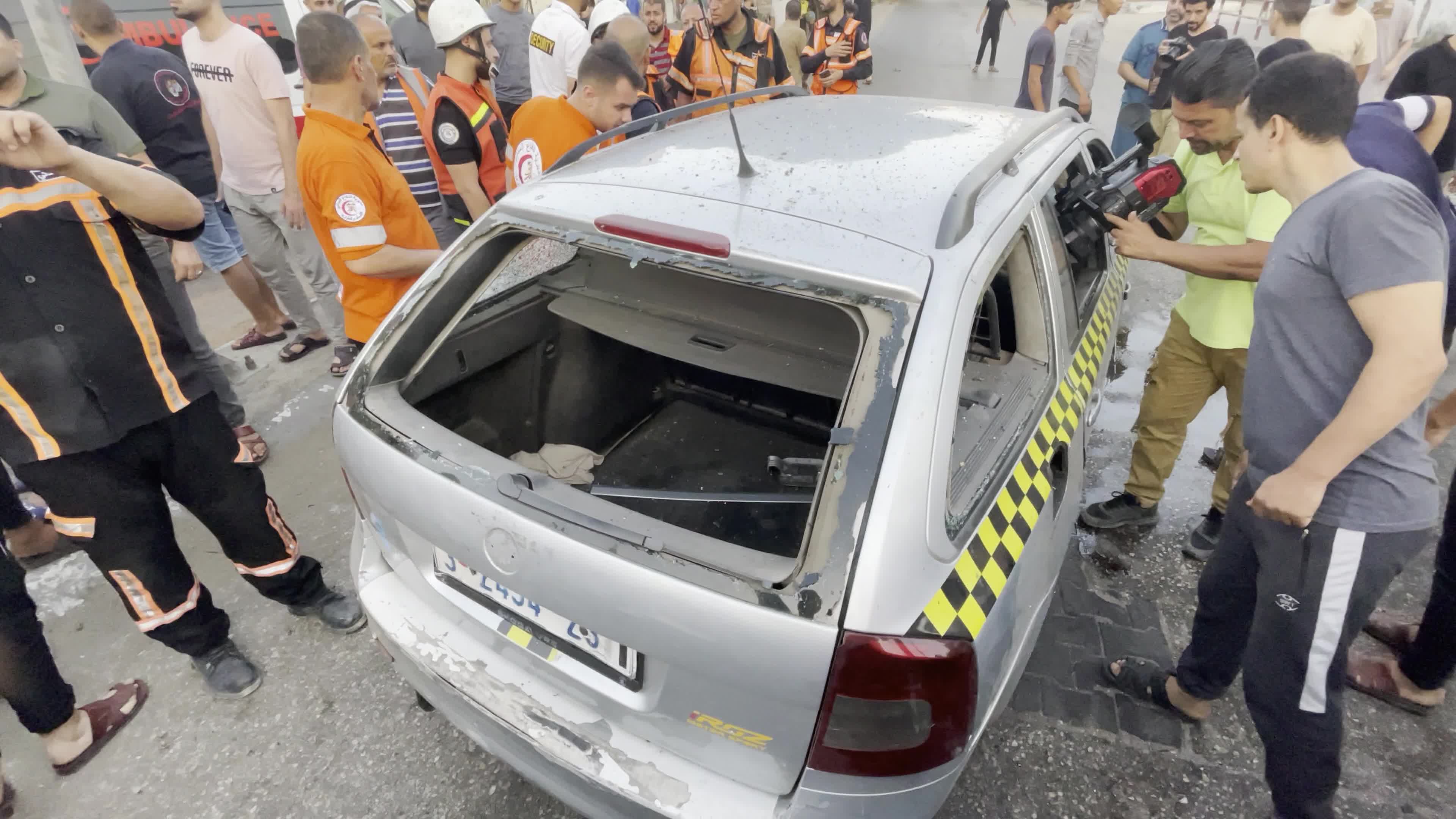 Aftermath of Israeli Airstrike In Gaza, Palestine