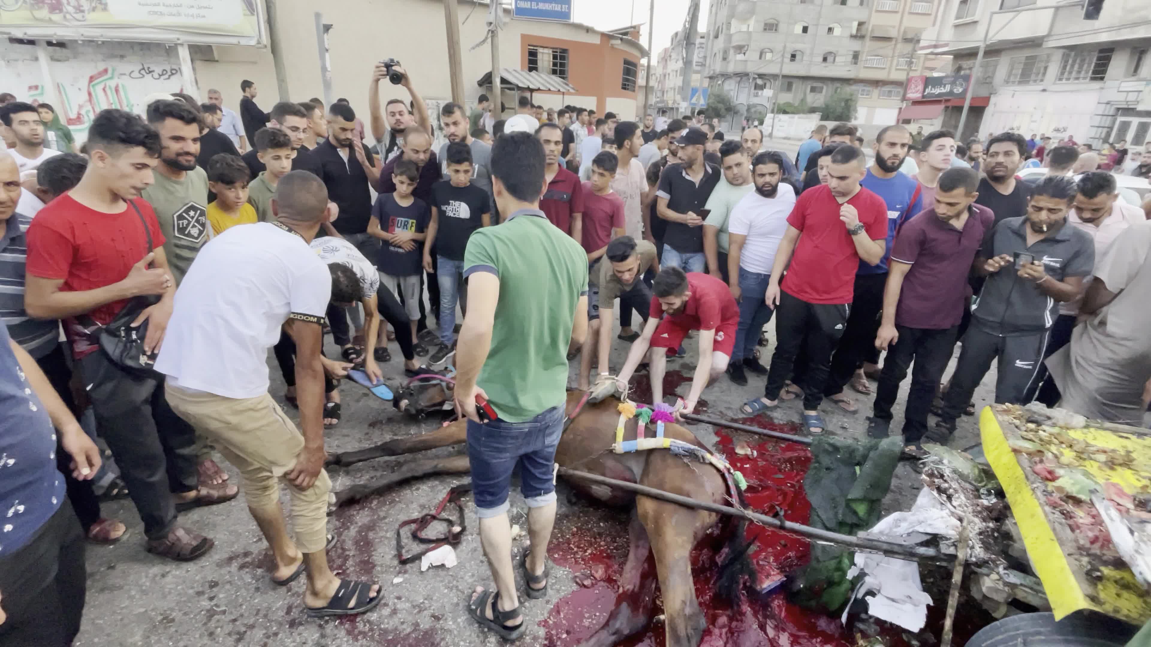 Aftermath of Israeli Airstrike In Gaza, Palestine