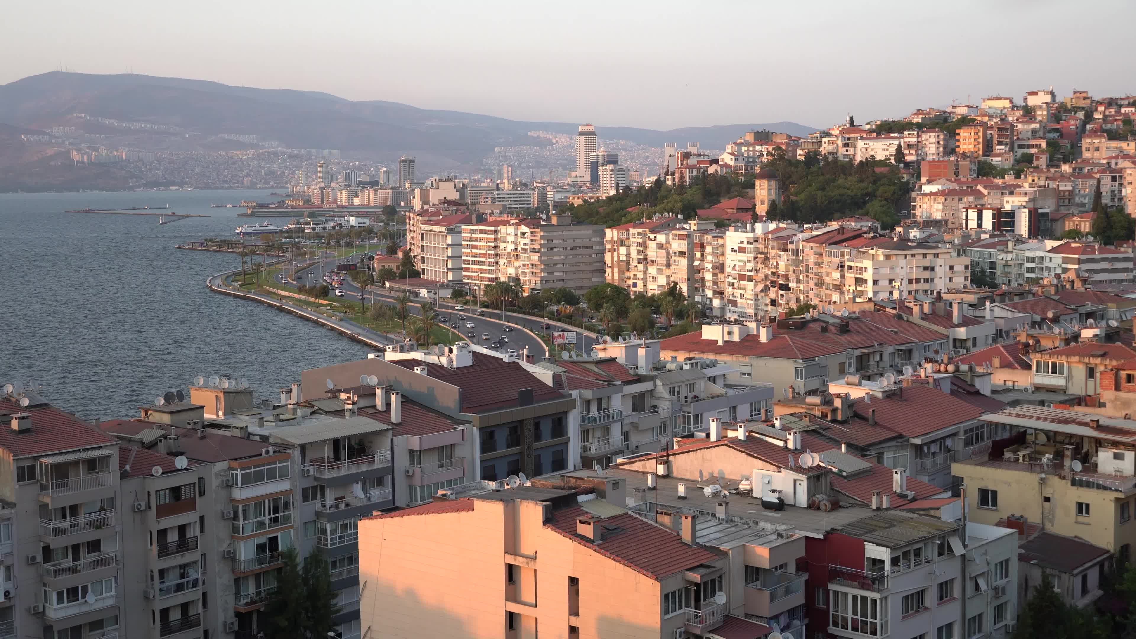 Bird's eye view of Izmir, Turkey 