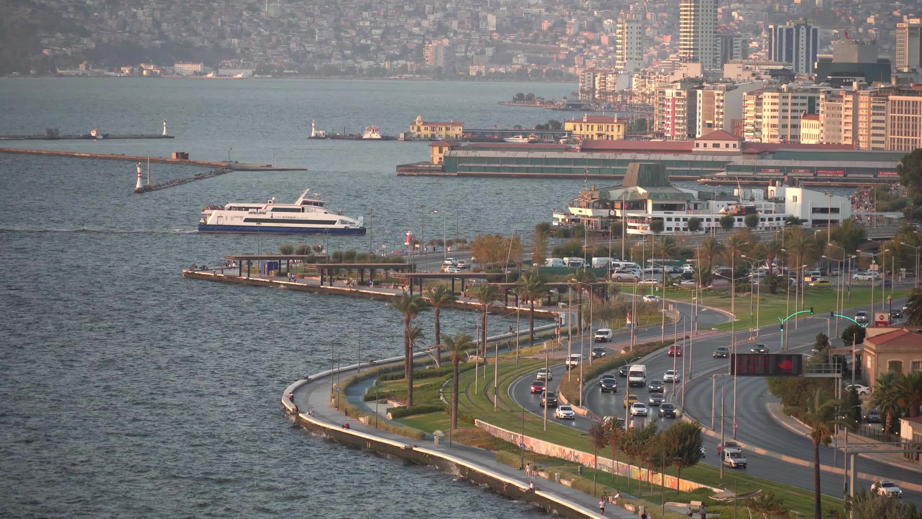 Bird's eye view of Izmir, Turkey 