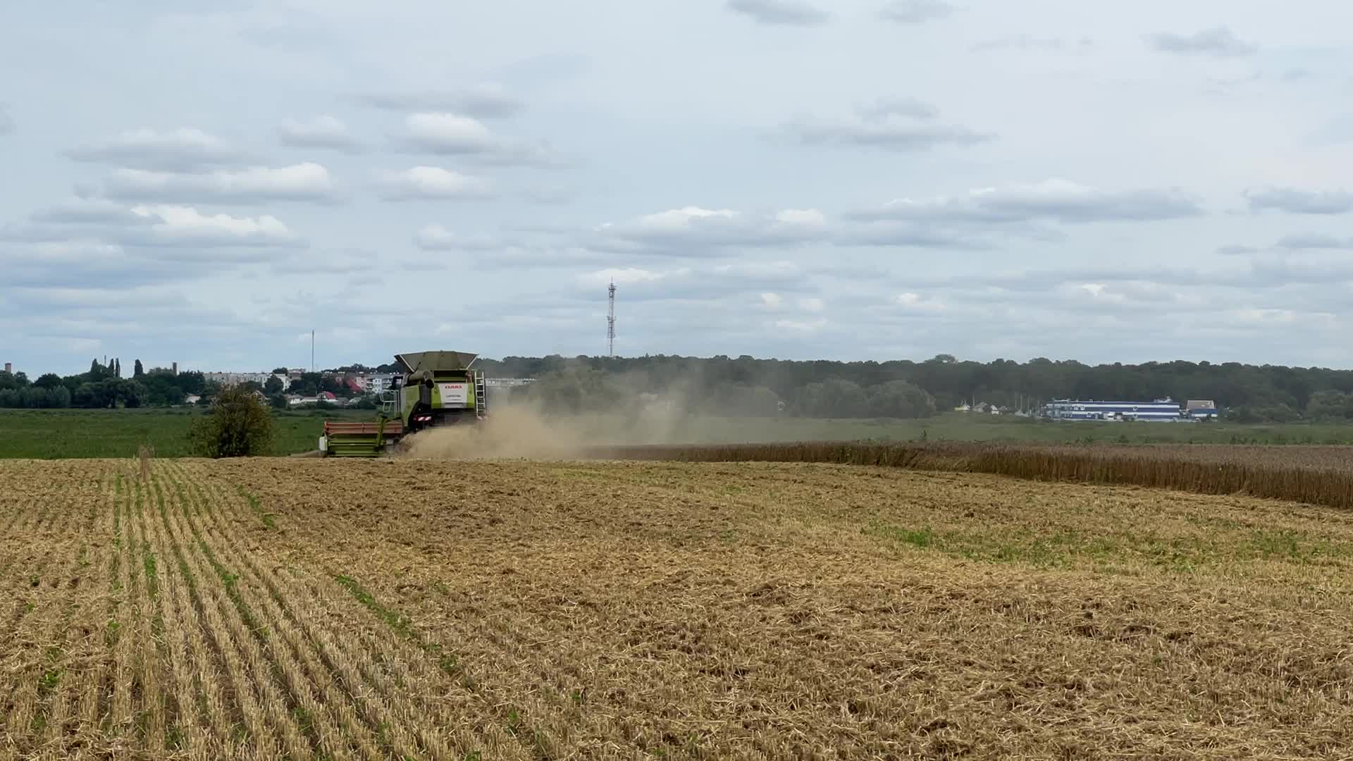 Harvesting Of Wheat In The Kyiv Region, While Russia Continues The War Against Ukraine