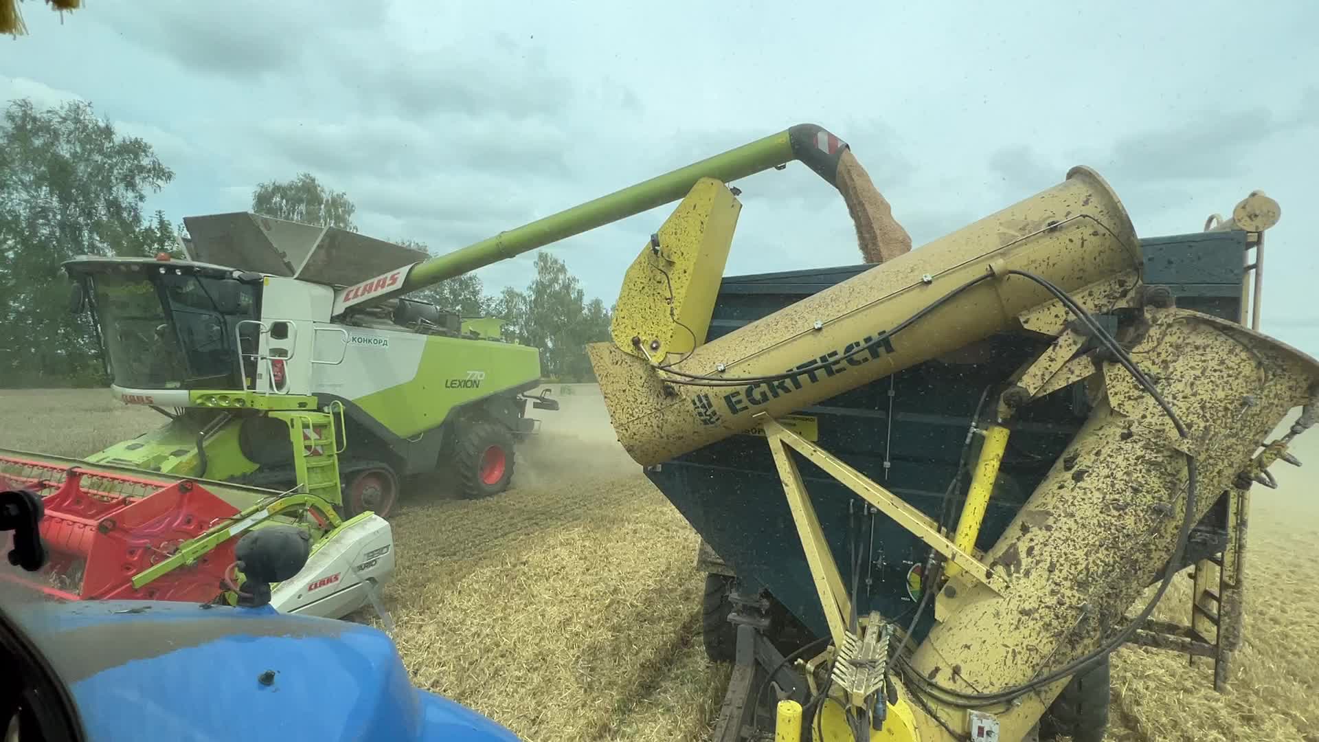 Harvesting Of Wheat In The Kyiv Region, While Russia Continues The War Against Ukraine