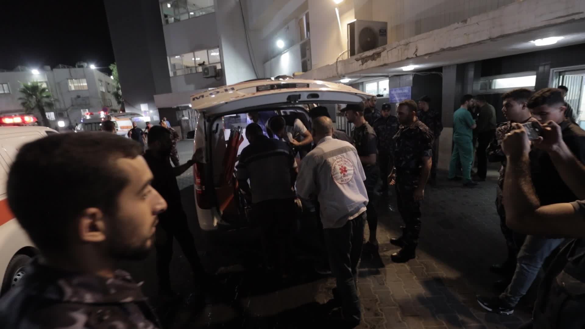 Wounded Palestinians At Shifa Hospital Following Israeli Air Strike