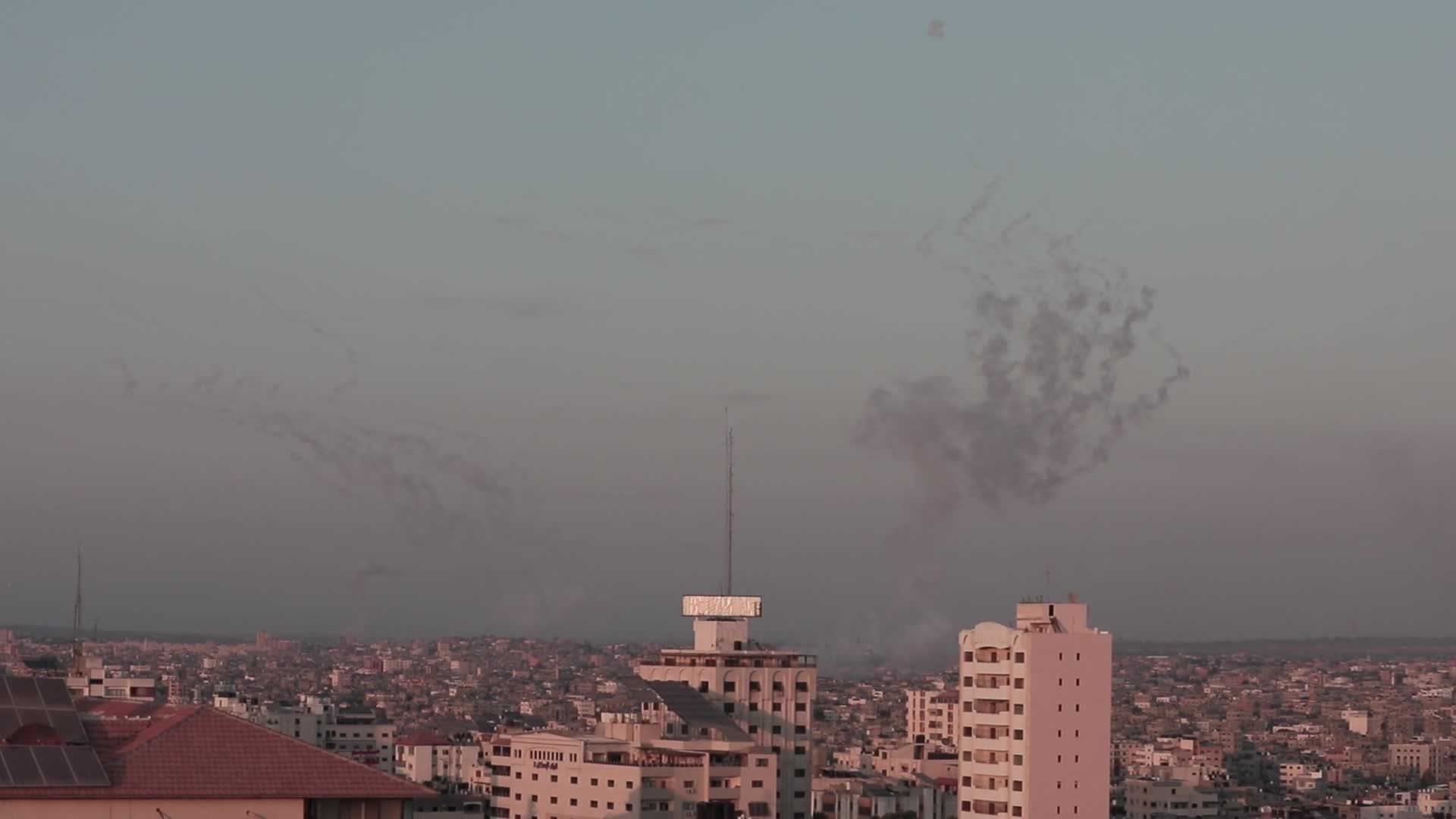 Gaza Launches Barrage Of Rockets Into Israel