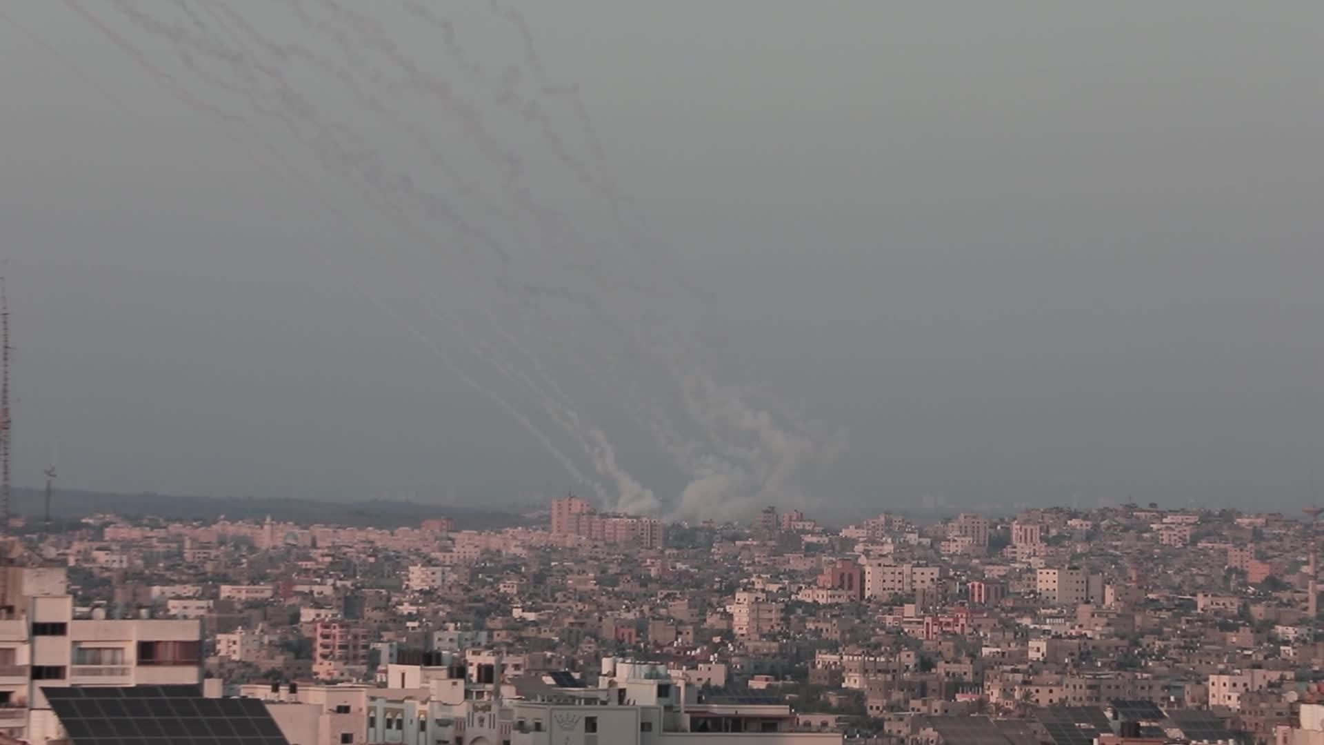 Gaza Launches Barrage Of Rockets Into Israel