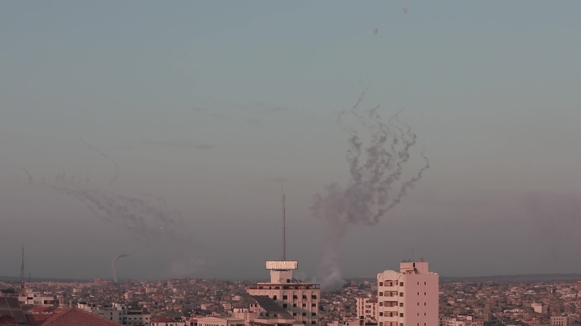 Gaza Launches Barrage Of Rockets Into Israel
