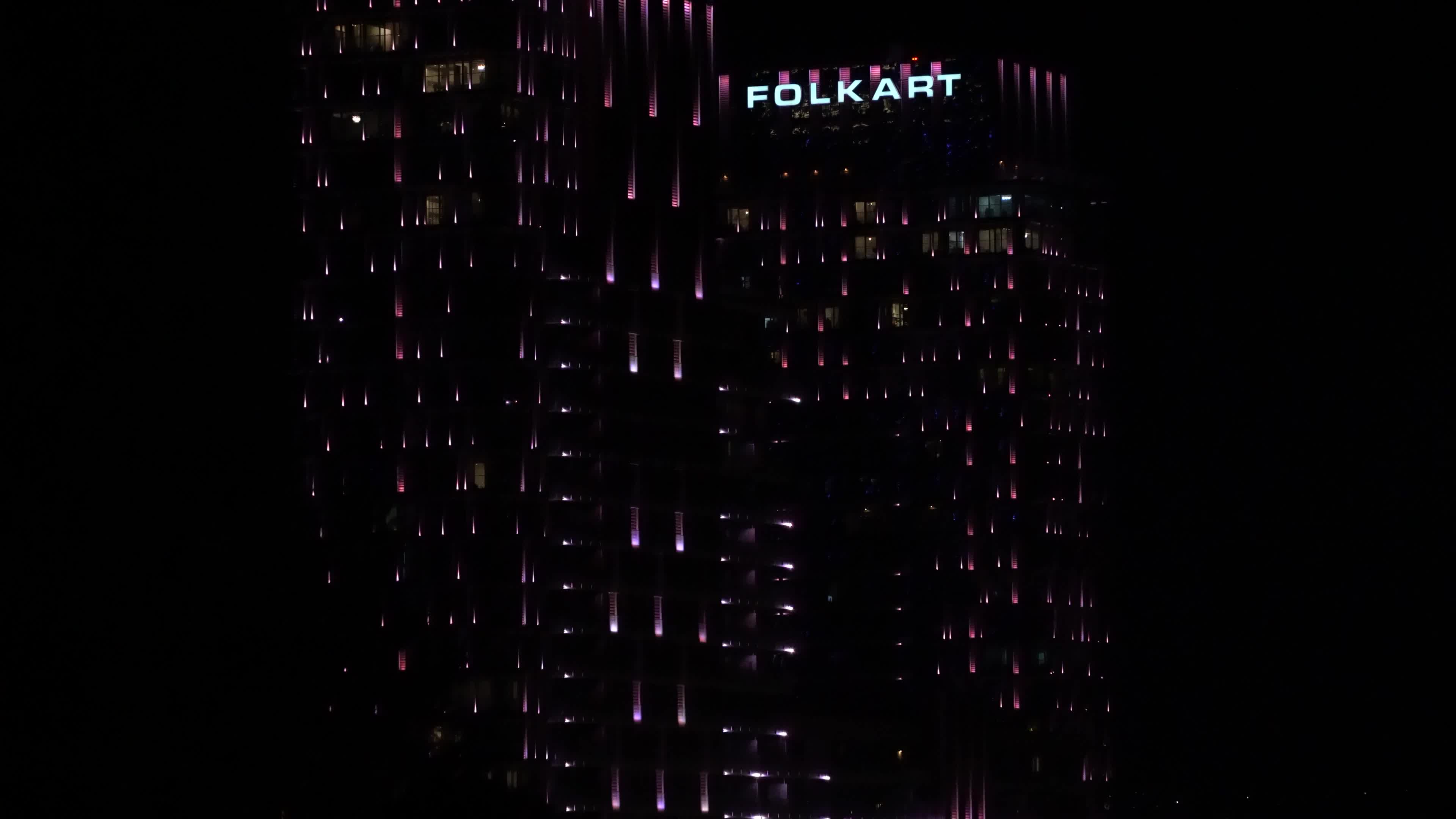 An evening cityscape; lights of the city Izmir