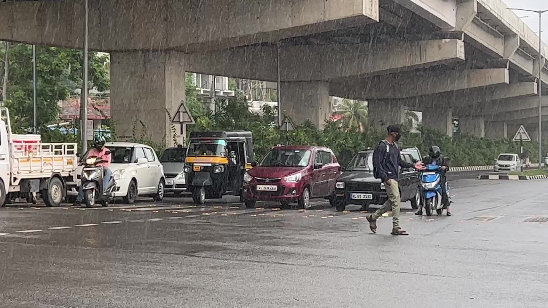 Heavy rain in Kerala, India