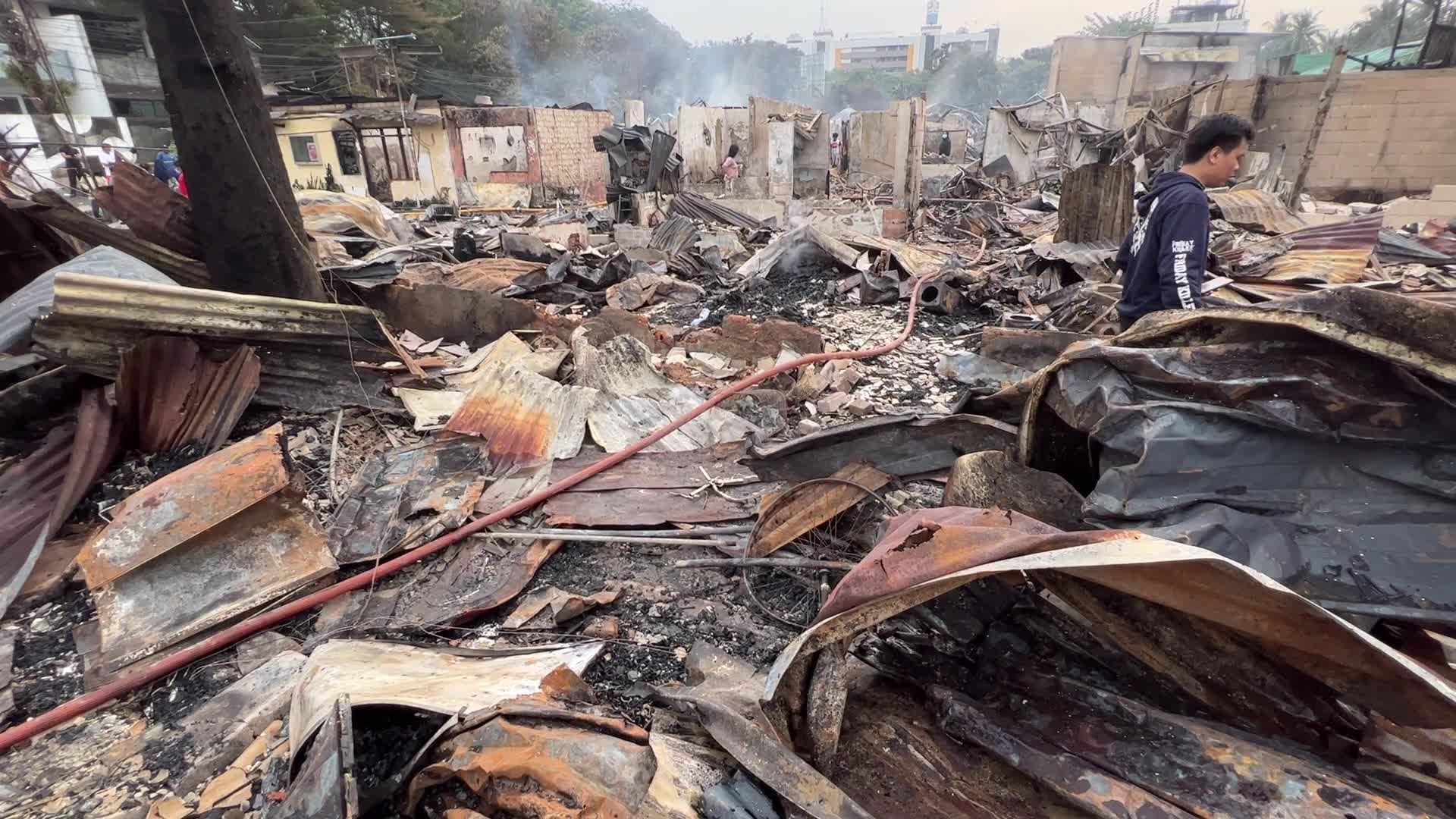 Big Fire in Jakarta Indonesia