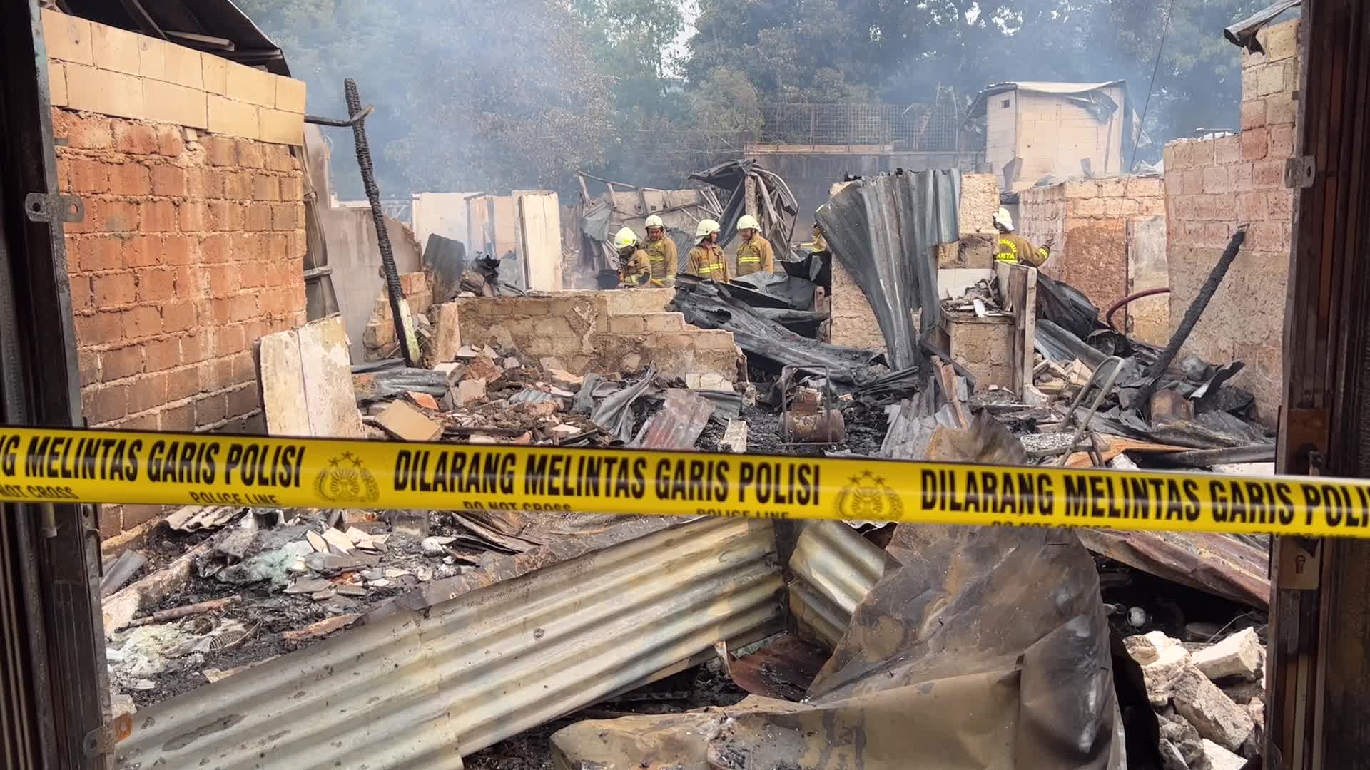 Big Fire in Jakarta Indonesia