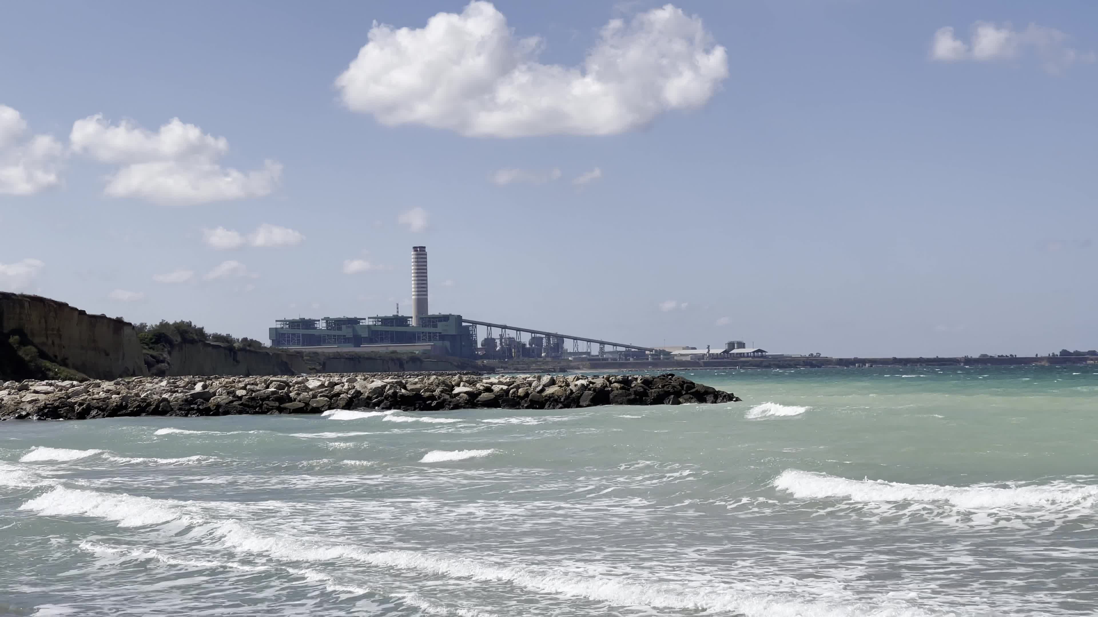 Italy's Largest Coal-Fired Plant In Cerano, Brindisi