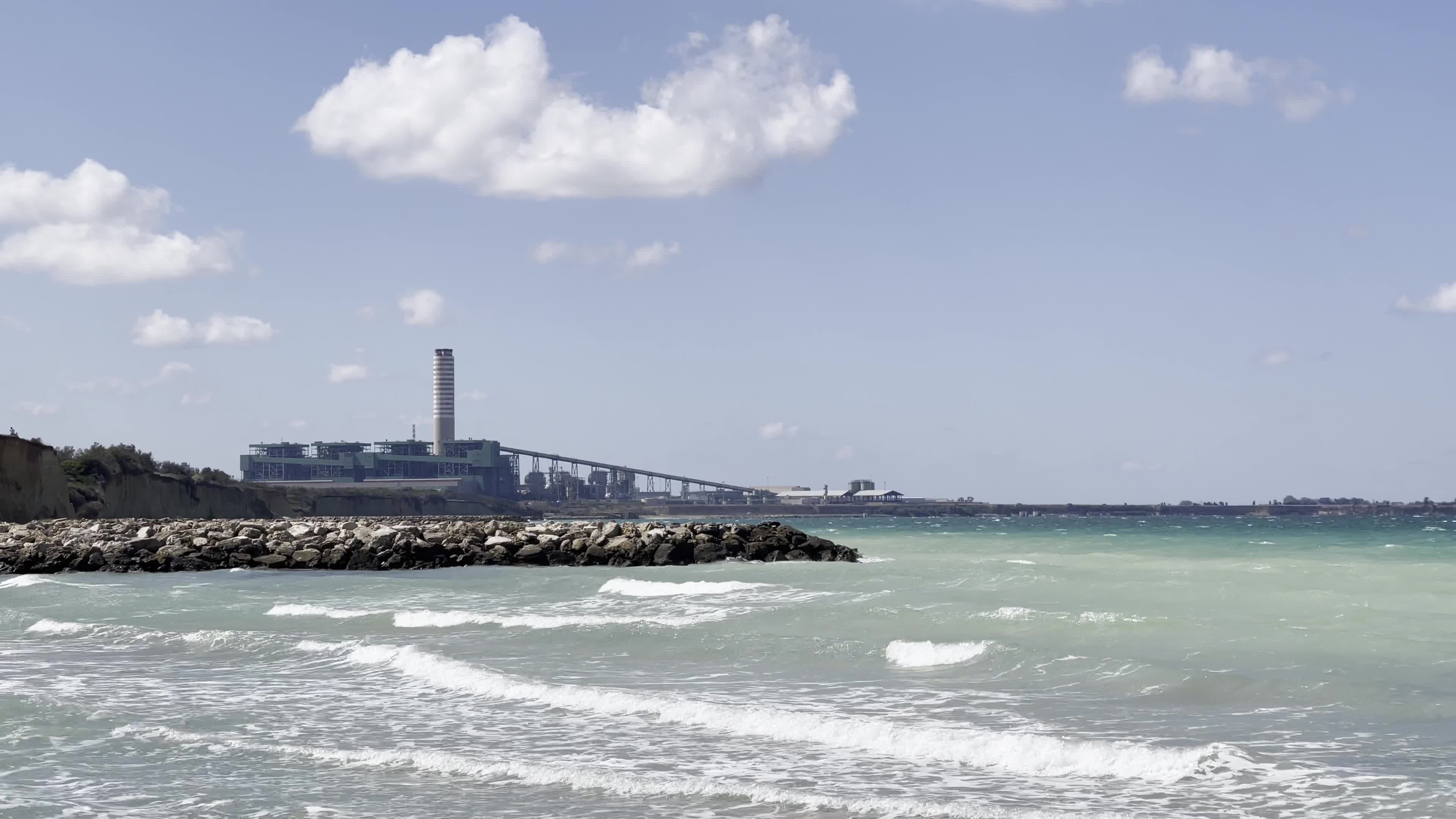 Italy's Largest Coal-Fired Plant In Cerano, Brindisi