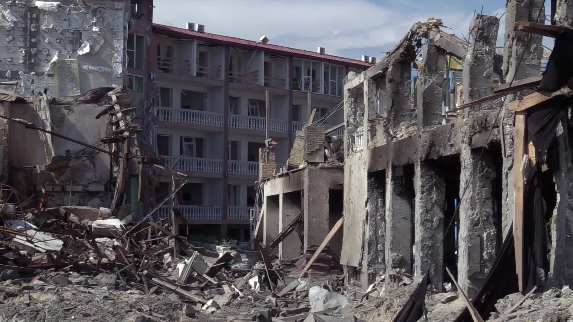 Aftermath of a rocket strike in Odesa region, amid Russia's invasion of Ukraine