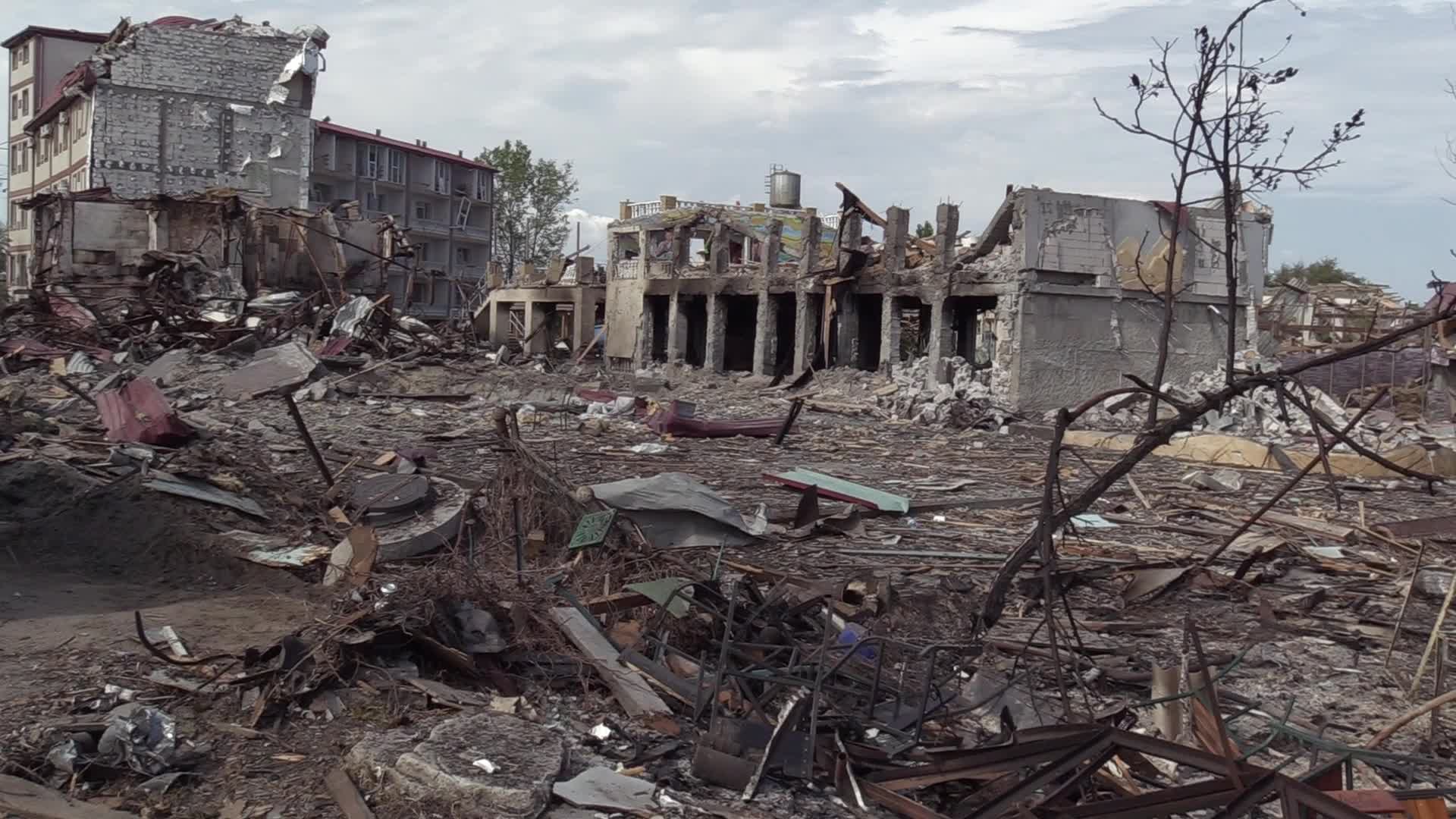 Aftermath of a rocket strike in Odesa region, amid Russia's invasion of Ukraine