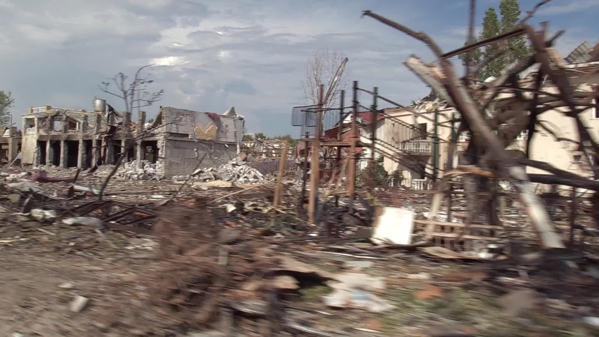 Aftermath of a rocket strike in Odesa region, amid Russia's invasion of Ukraine