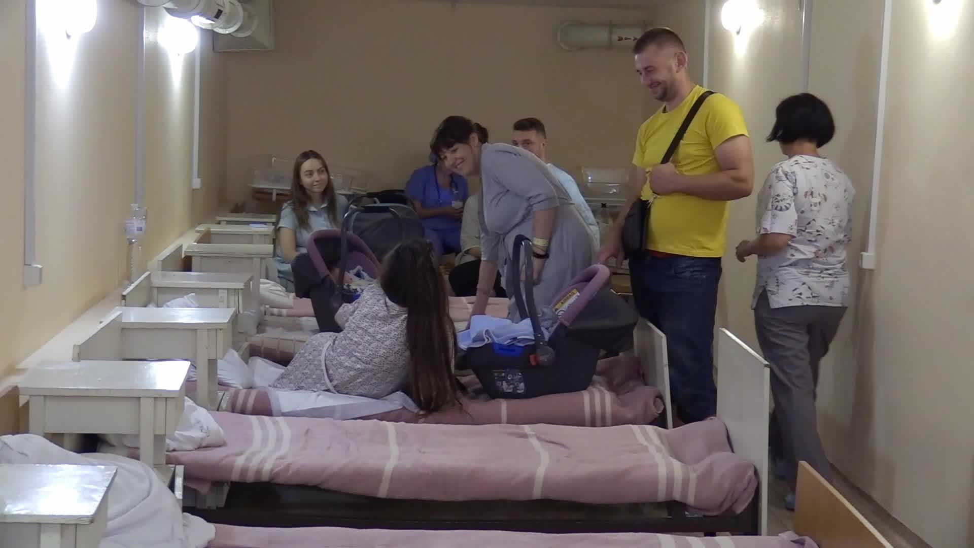 A maternity bomb shelter for newborns in Odesa, amid Russia's invasion of Ukraine