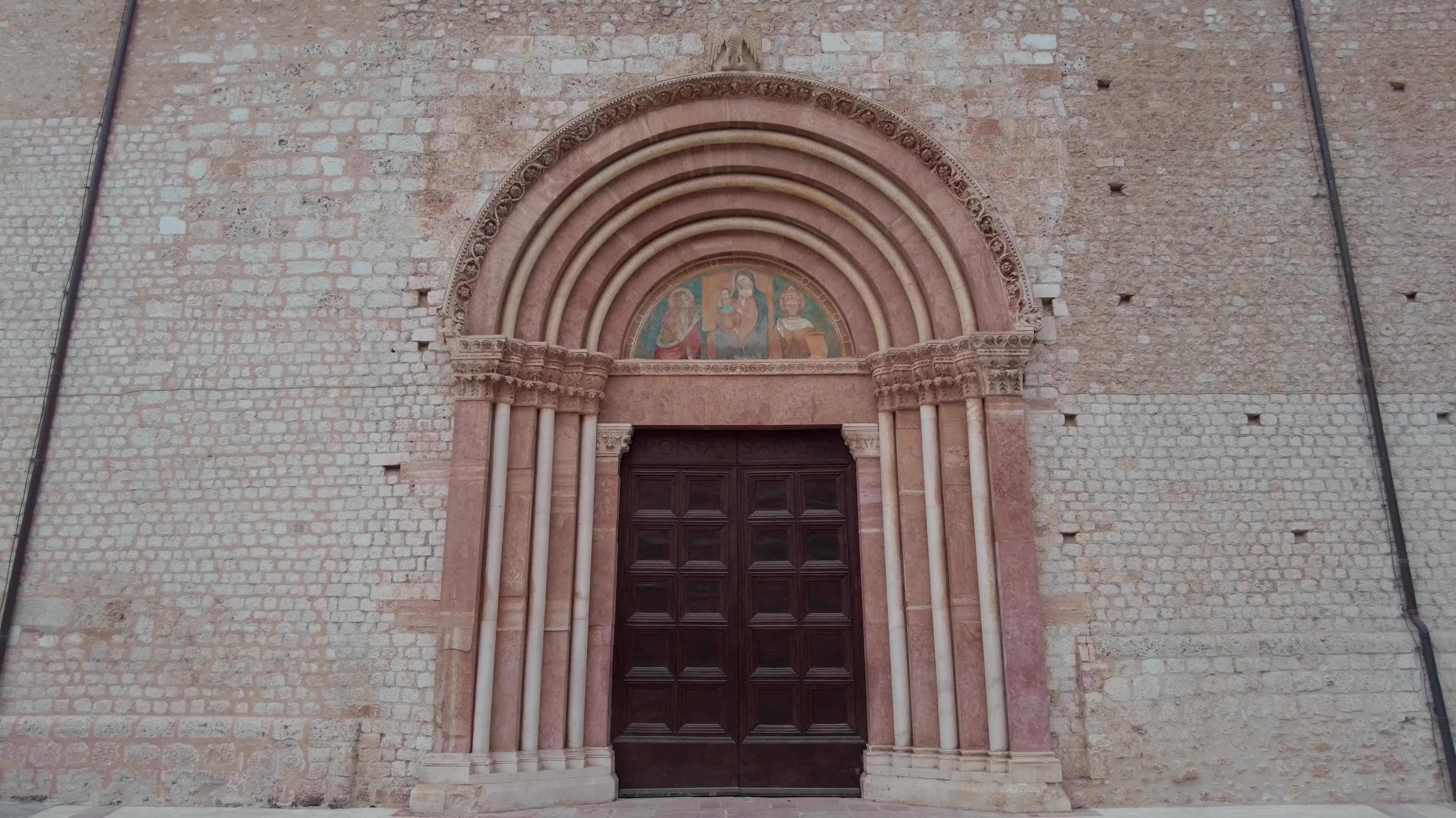 L'Aquila Prepares For Pope Francis' Visit Ahead Of The Celebration of Forgiveness (Perdonanza Celestiniana)