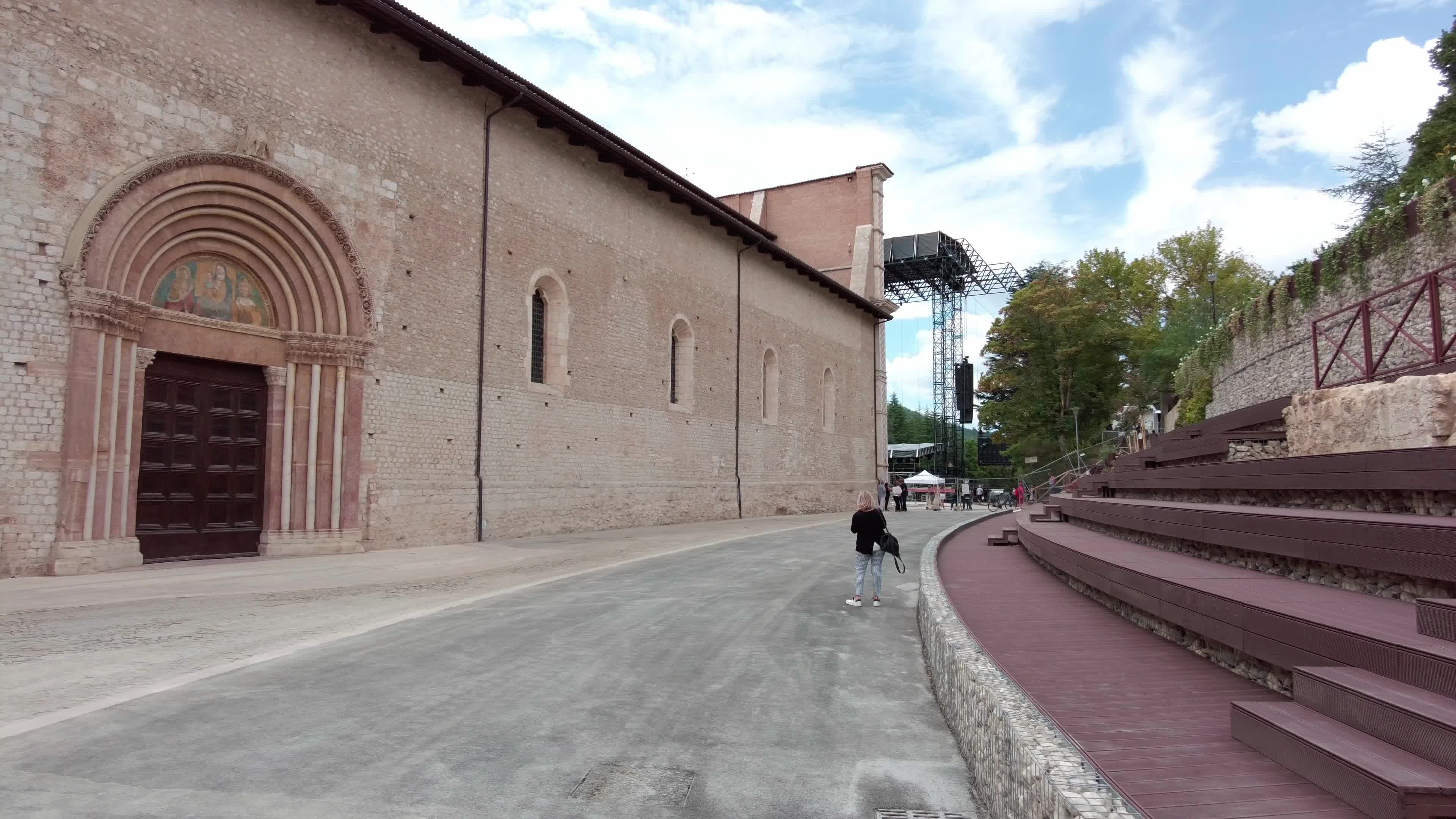 L'Aquila Prepares For Pope Francis' Visit Ahead Of The Celebration of Forgiveness (Perdonanza Celestiniana)