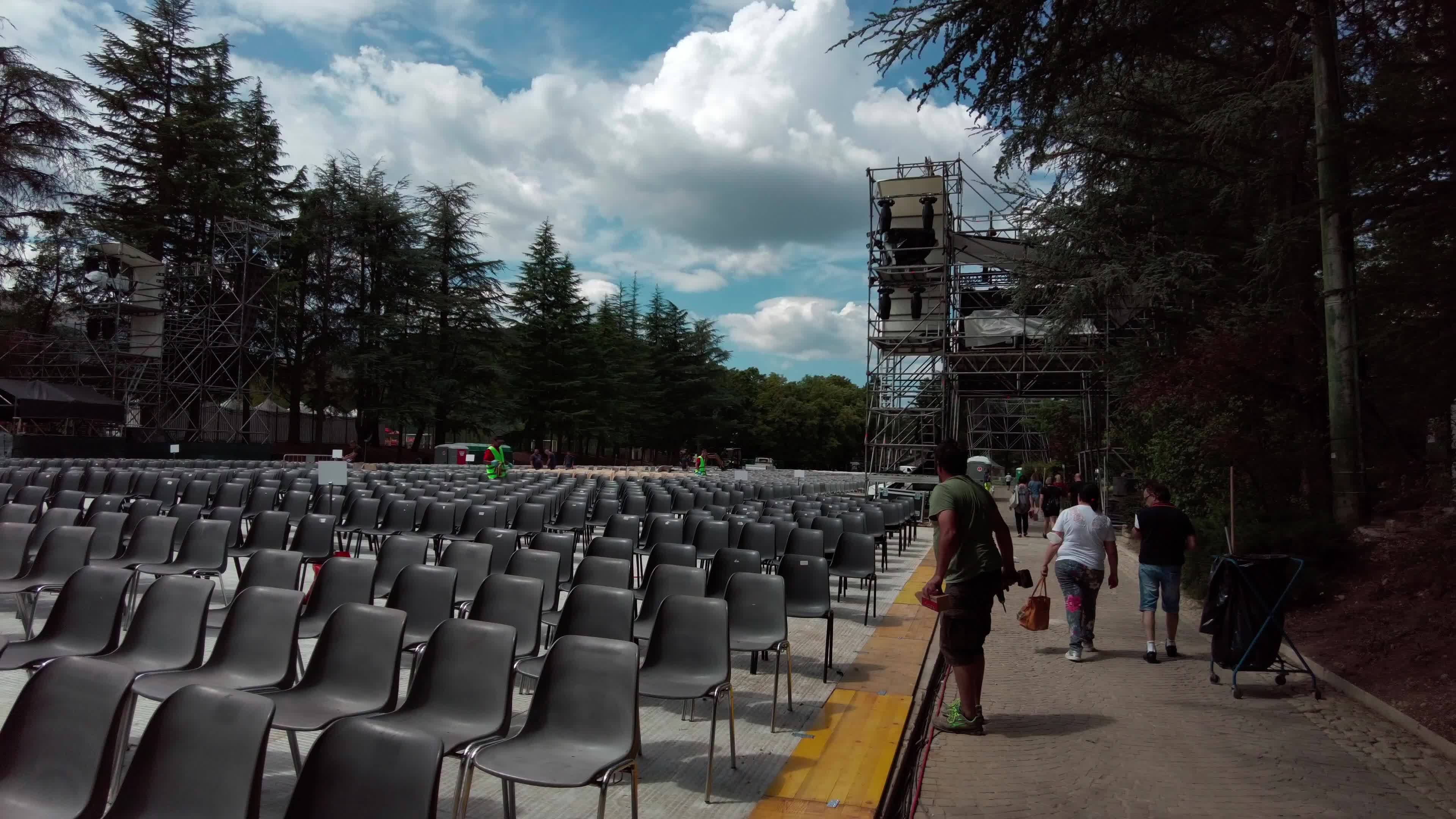 L'Aquila Prepares For Pope Francis' Visit Ahead Of The Celebration of Forgiveness (Perdonanza Celestiniana)