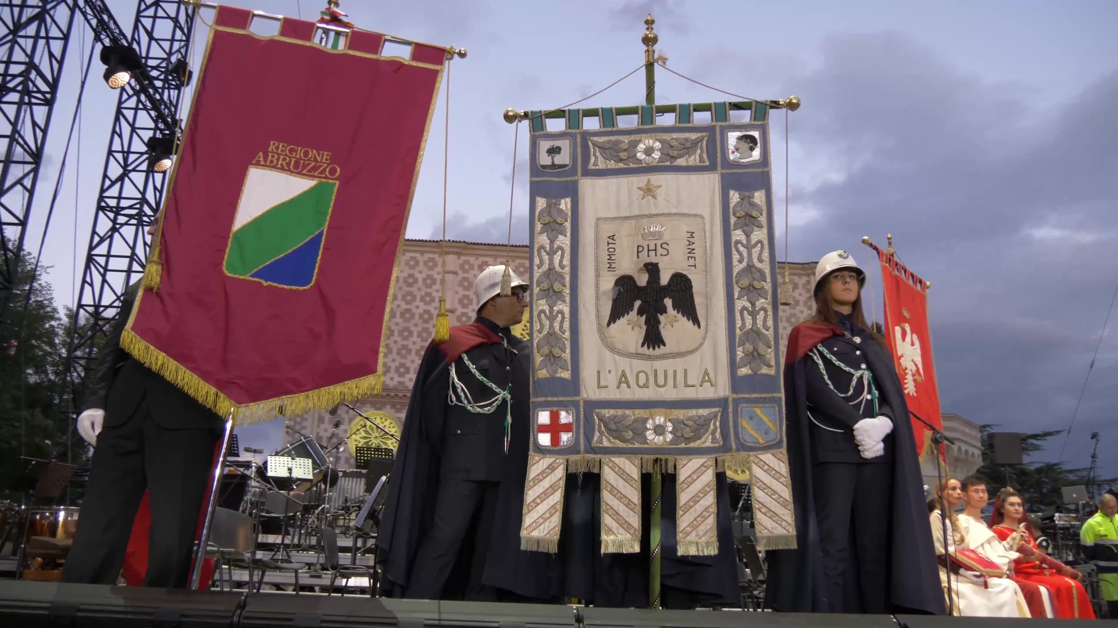 Corteo Della Bolla - 728th Celestinian Forgiveness CelebrationL'Aquila Prepares For Pope Francis' Visit Ahead Of The Celebration of Forgiveness (Perdonanza Celestiniana)