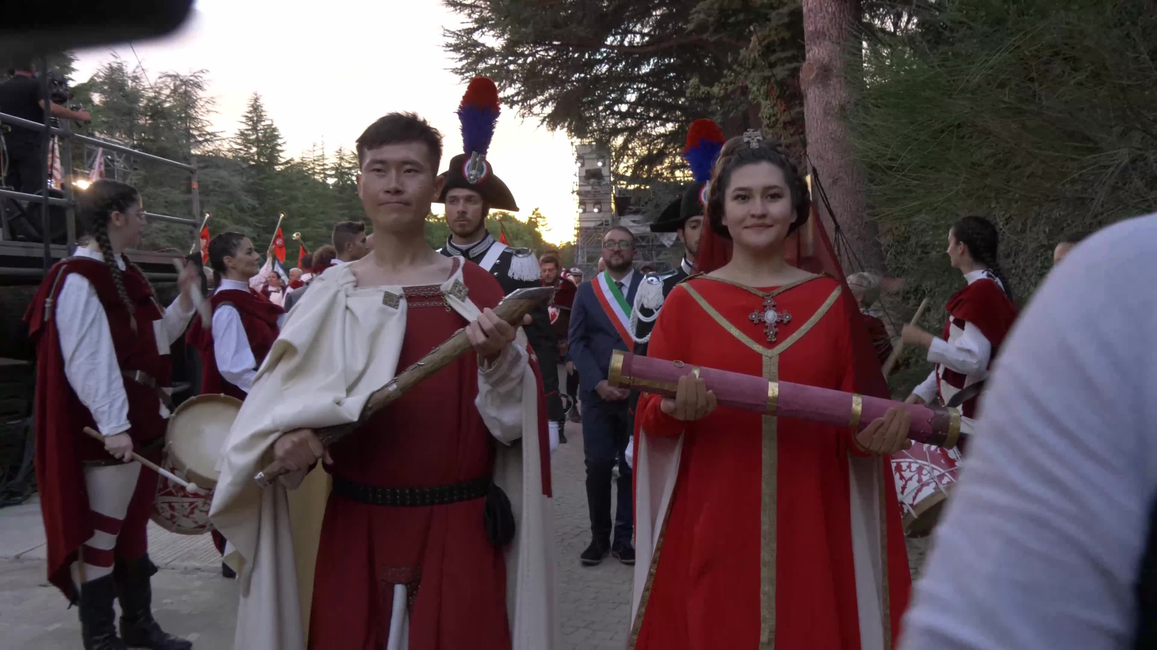 Corteo Della Bolla - 728th Celestinian Forgiveness CelebrationL'Aquila Prepares For Pope Francis' Visit Ahead Of The Celebration of Forgiveness (Perdonanza Celestiniana)