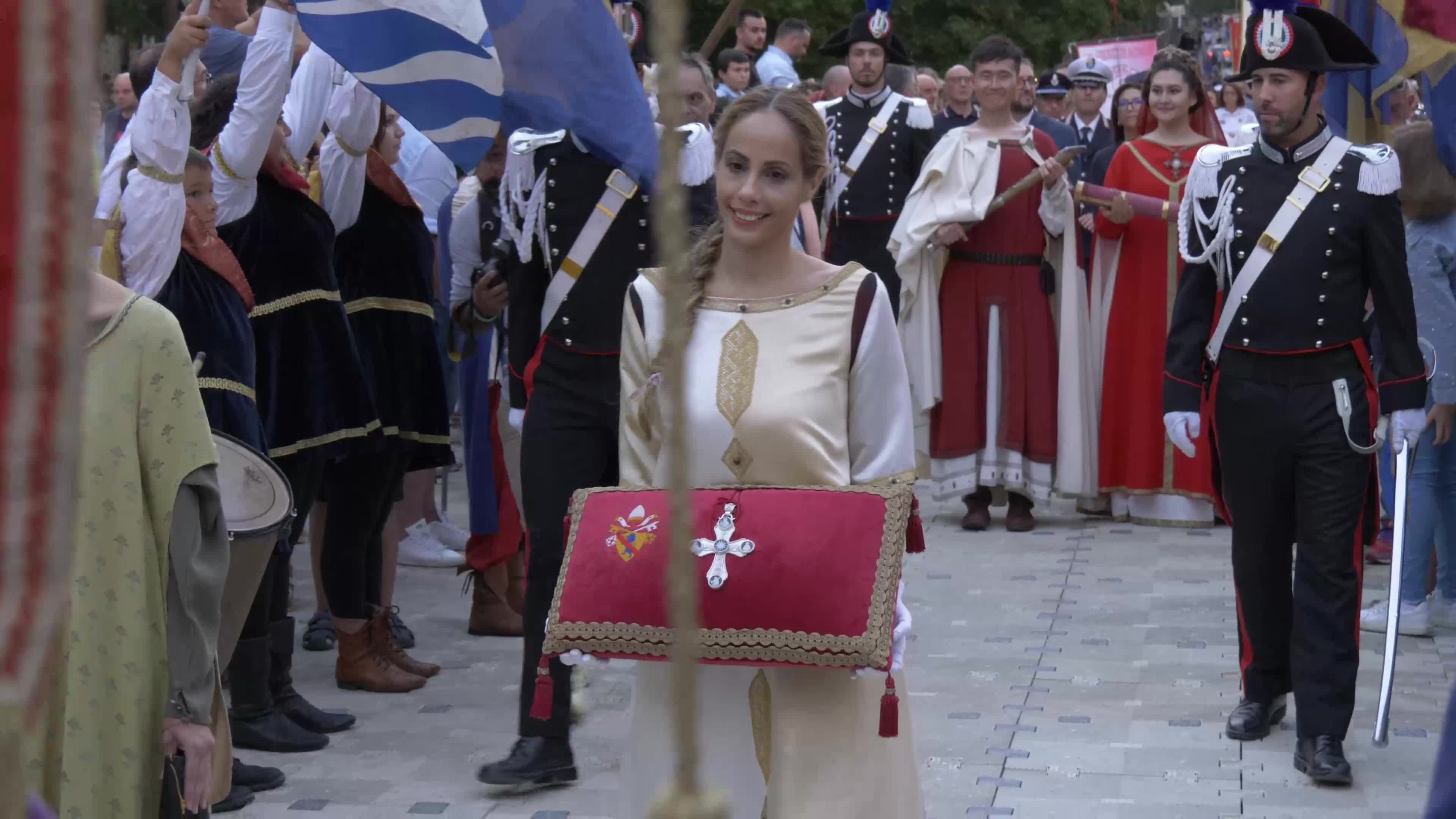 Corteo Della Bolla - 728th Celestinian Forgiveness CelebrationL'Aquila Prepares For Pope Francis' Visit Ahead Of The Celebration of Forgiveness (Perdonanza Celestiniana)