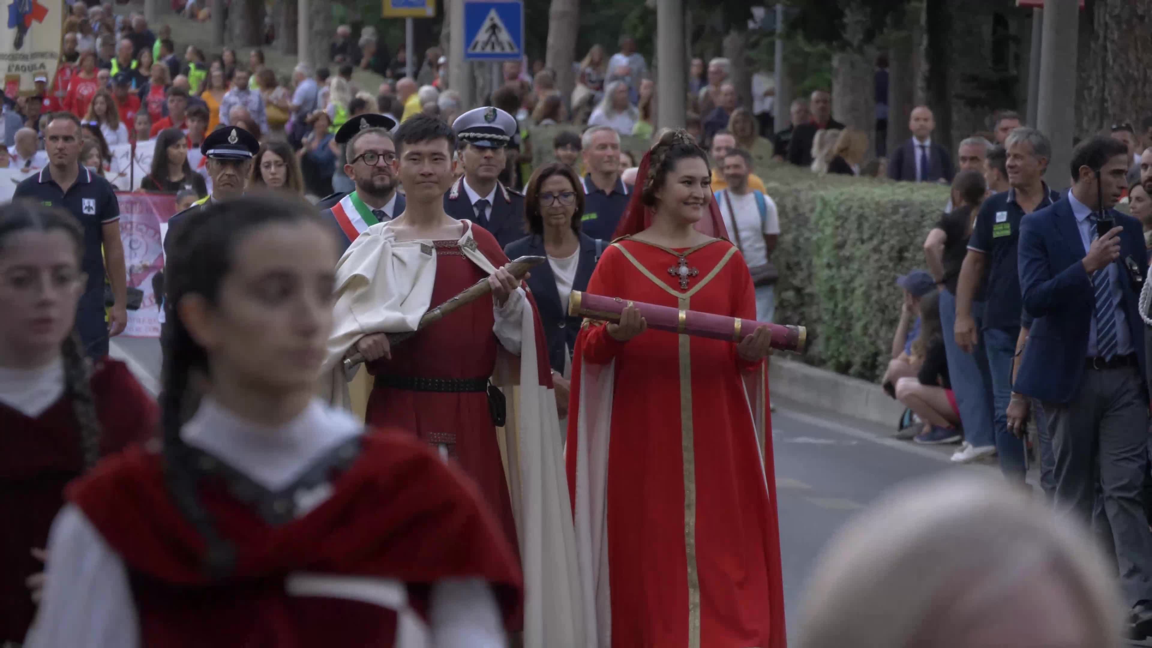 Corteo Della Bolla - 728th Celestinian Forgiveness CelebrationL'Aquila Prepares For Pope Francis' Visit Ahead Of The Celebration of Forgiveness (Perdonanza Celestiniana)