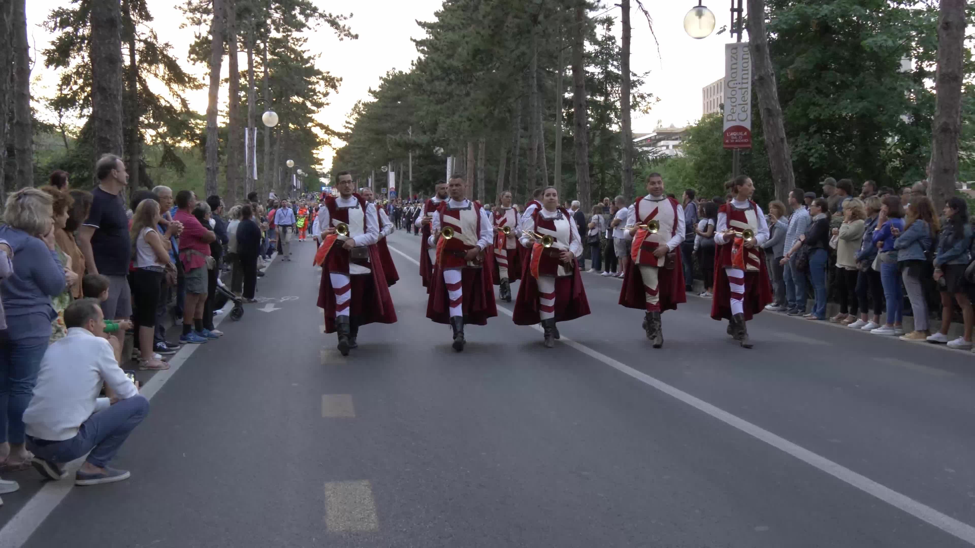 Corteo Della Bolla - 728th Celestinian Forgiveness CelebrationL'Aquila Prepares For Pope Francis' Visit Ahead Of The Celebration of Forgiveness (Perdonanza Celestiniana)