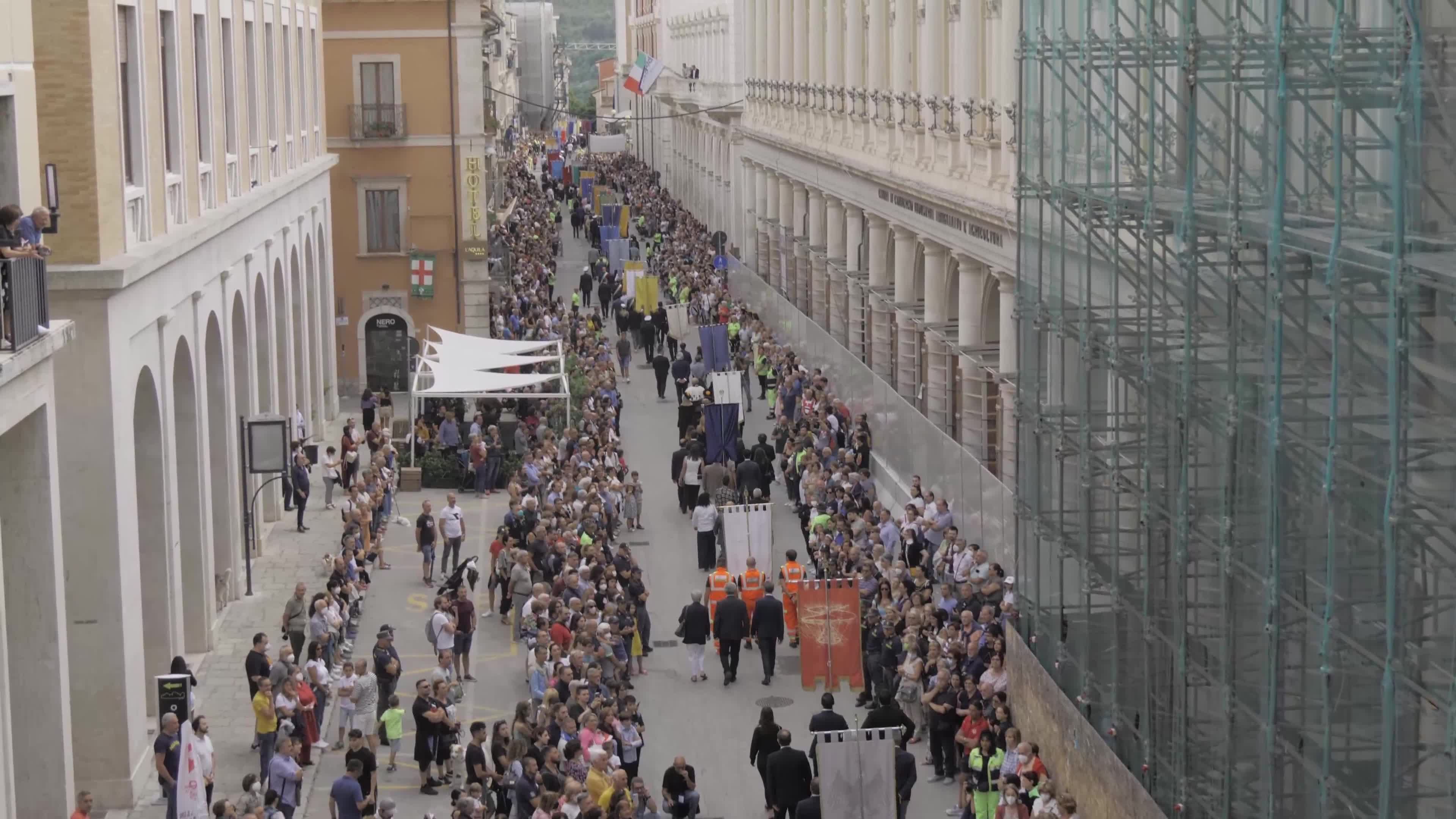 Corteo Della Bolla - 728th Celestinian Forgiveness CelebrationL'Aquila Prepares For Pope Francis' Visit Ahead Of The Celebration of Forgiveness (Perdonanza Celestiniana)