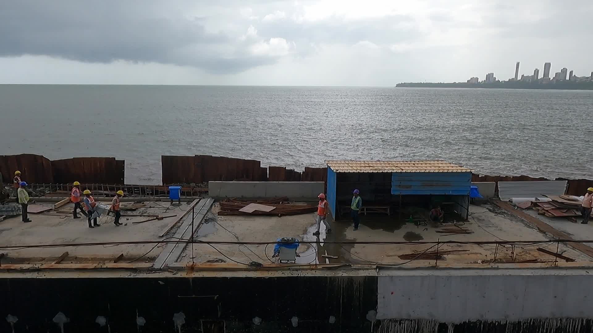 Mumbai Coastal Road Construction 