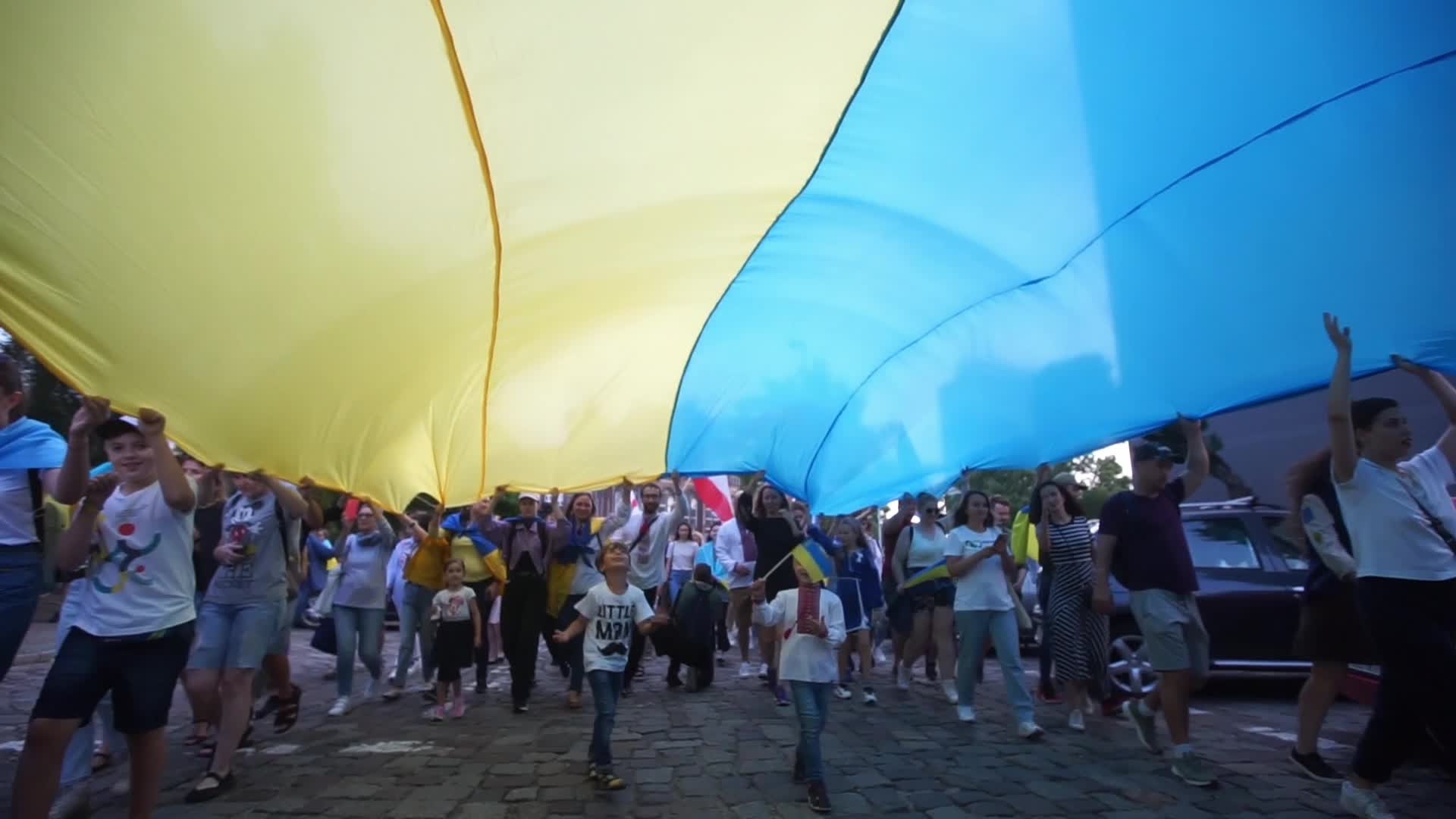 Independence Day Of Ukraine In Gdansk