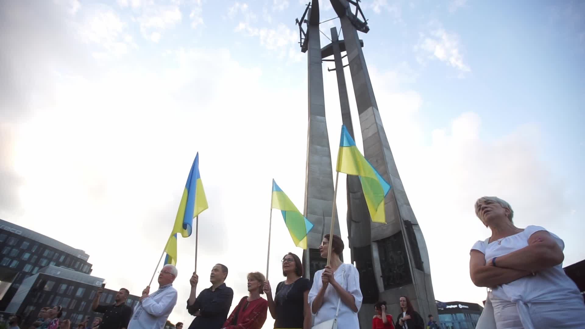 Independence Day Of Ukraine In Gdansk