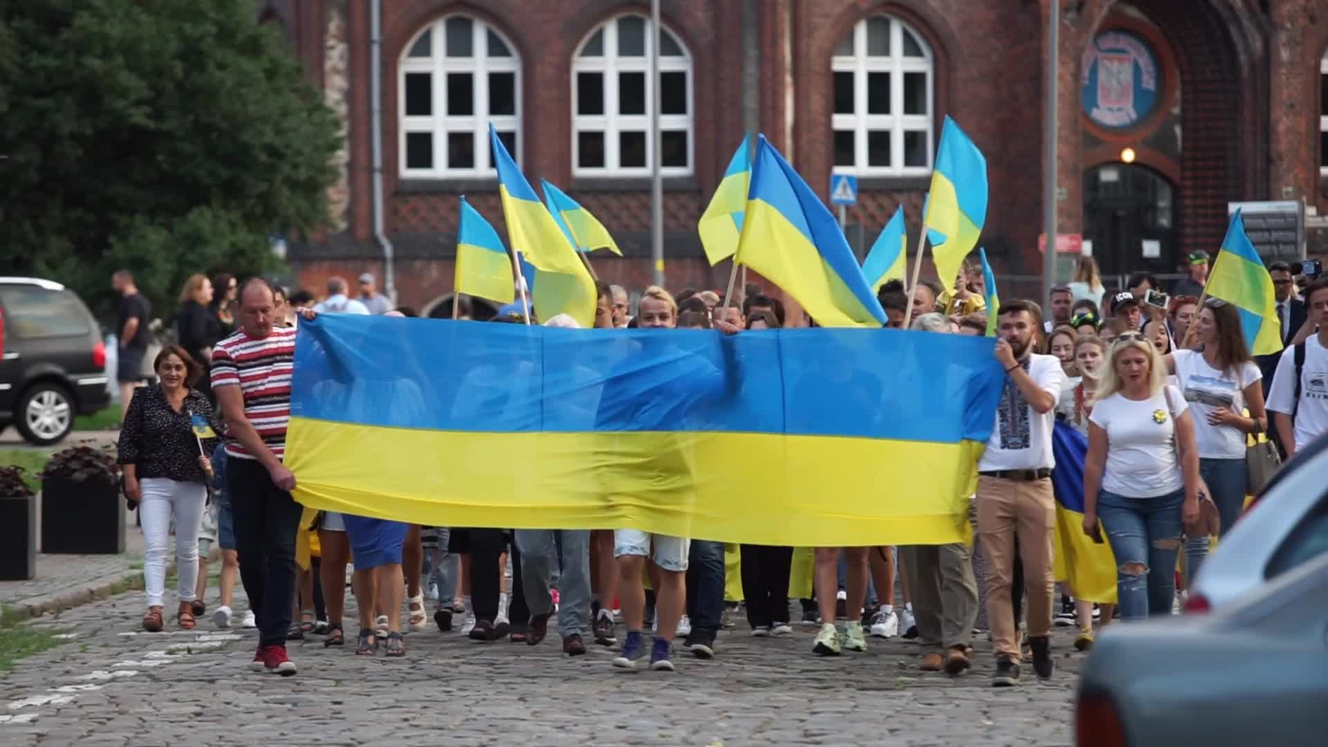 Independence Day Of Ukraine In Gdansk