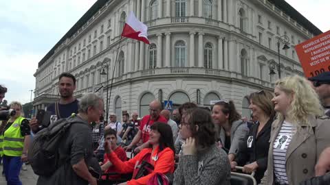 Demonstration For Disability Benefits In Warsaw