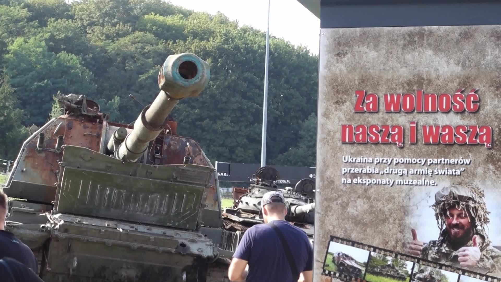 Wrecks Of Russian Tanks From Ukraine In Gdansk