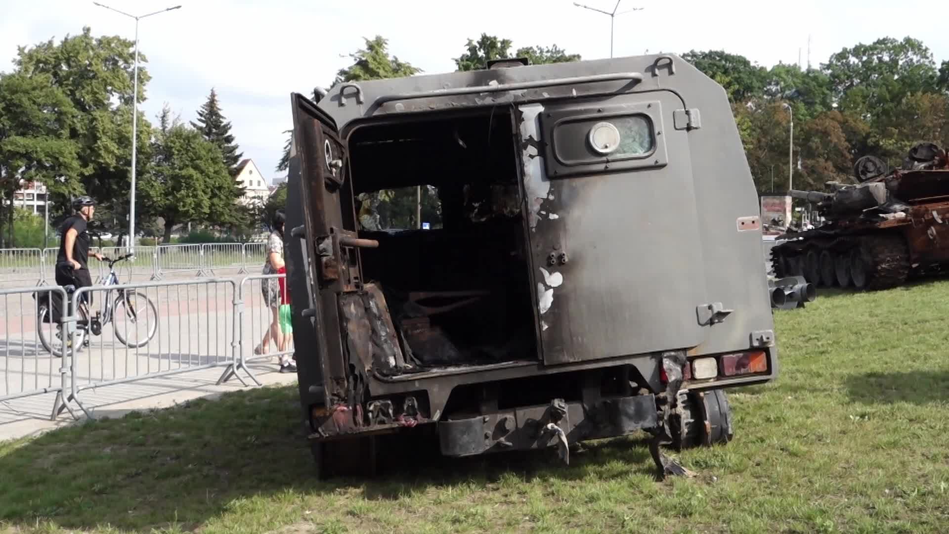Wrecks Of Russian Tanks From Ukraine In Gdansk