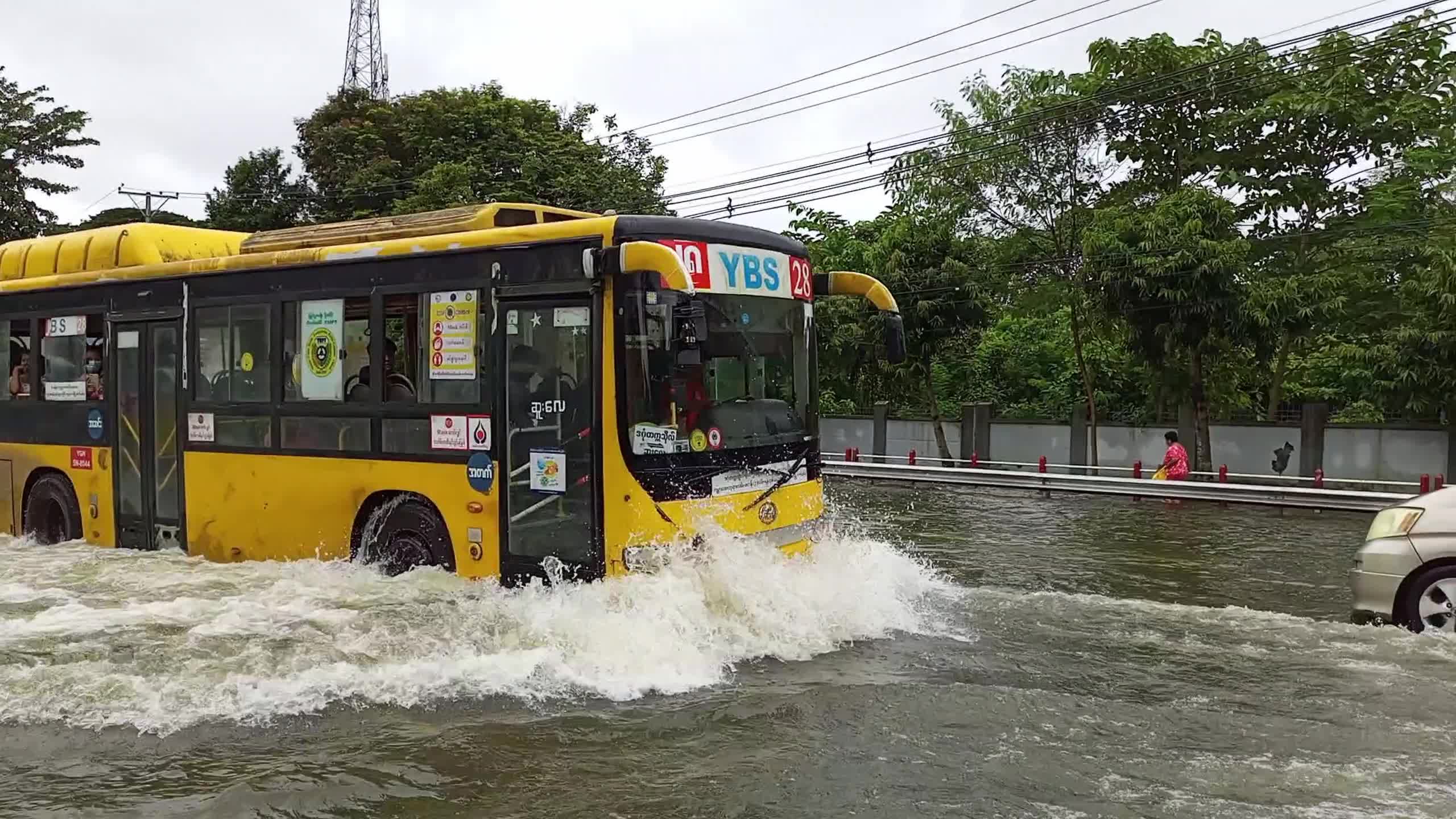 Flood In Yangon 