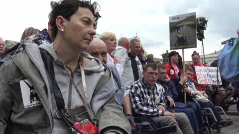 Demonstration For Disability Benefits In Warsaw