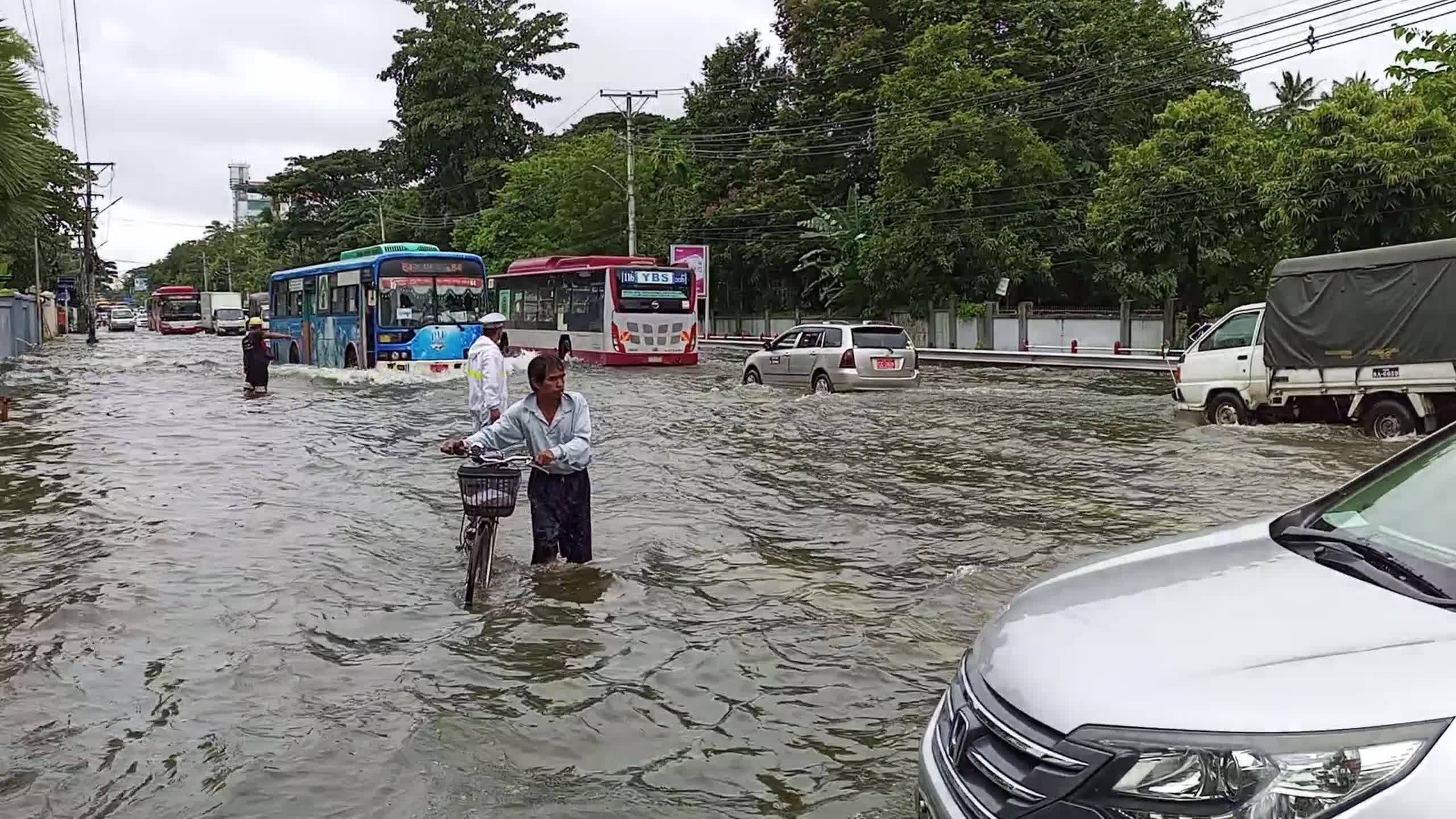Flood In Yangon 