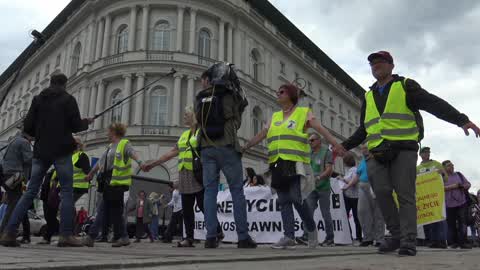 Demonstration For Disability Benefits In Warsaw