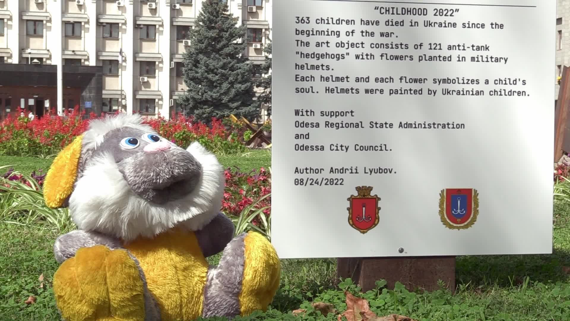 Art object in memory of the children who died in Ukraine since the beginning of the war has opened in Odesa, amid Russia's invasion of Ukraine