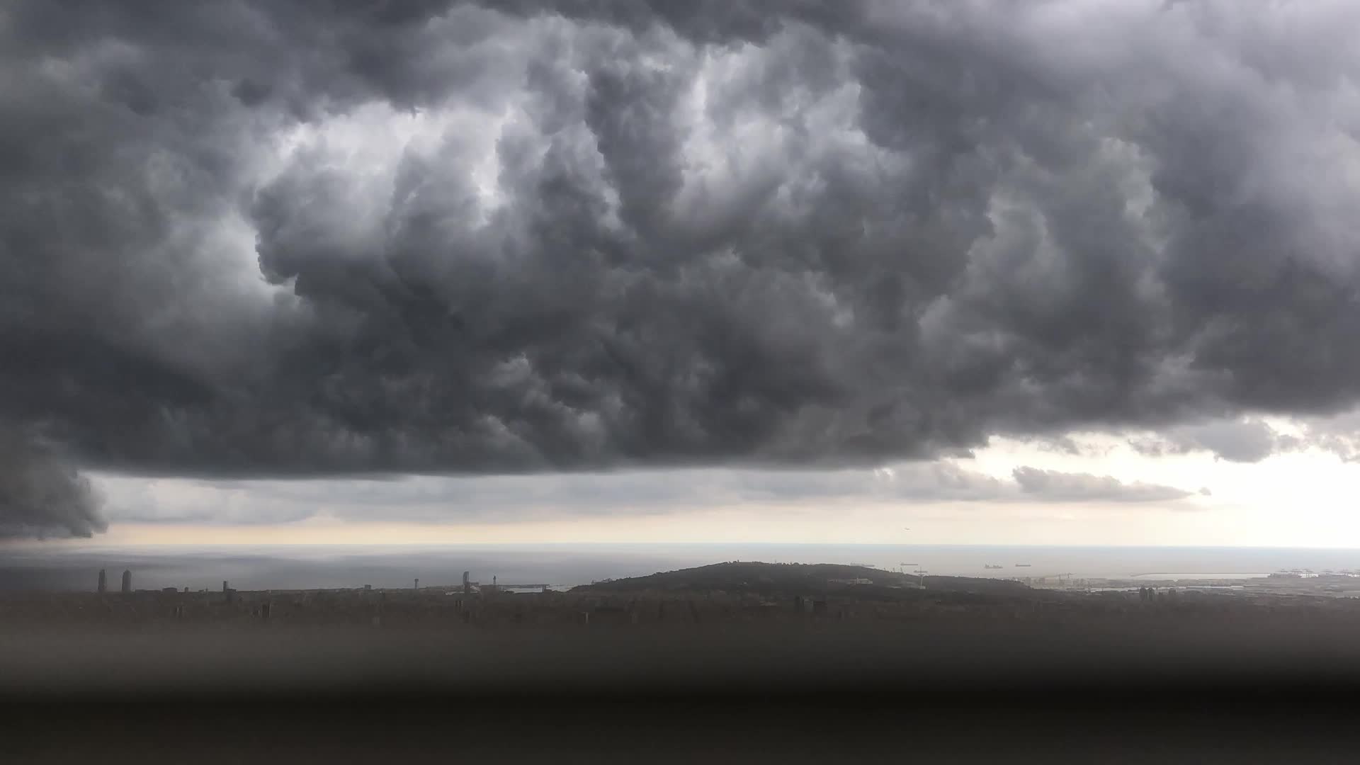 Spectacular storm over Barcelona