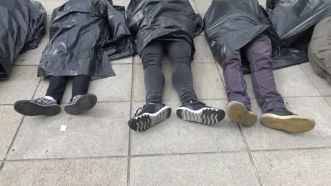 Extinction Rebellion organizes climate protest in Warsaw