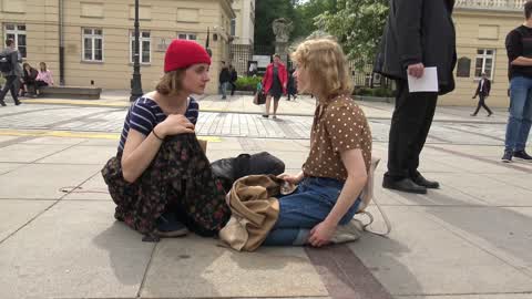 Extinction Rebellion organizes climate protest in Warsaw