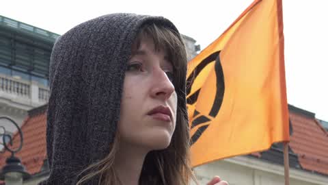 Extinction Rebellion organizes climate protest in Warsaw