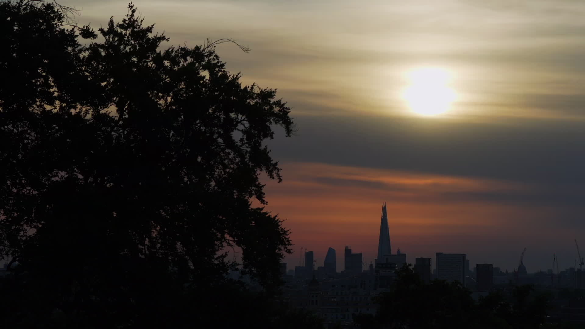 Greenwich Park in London During Heatwave