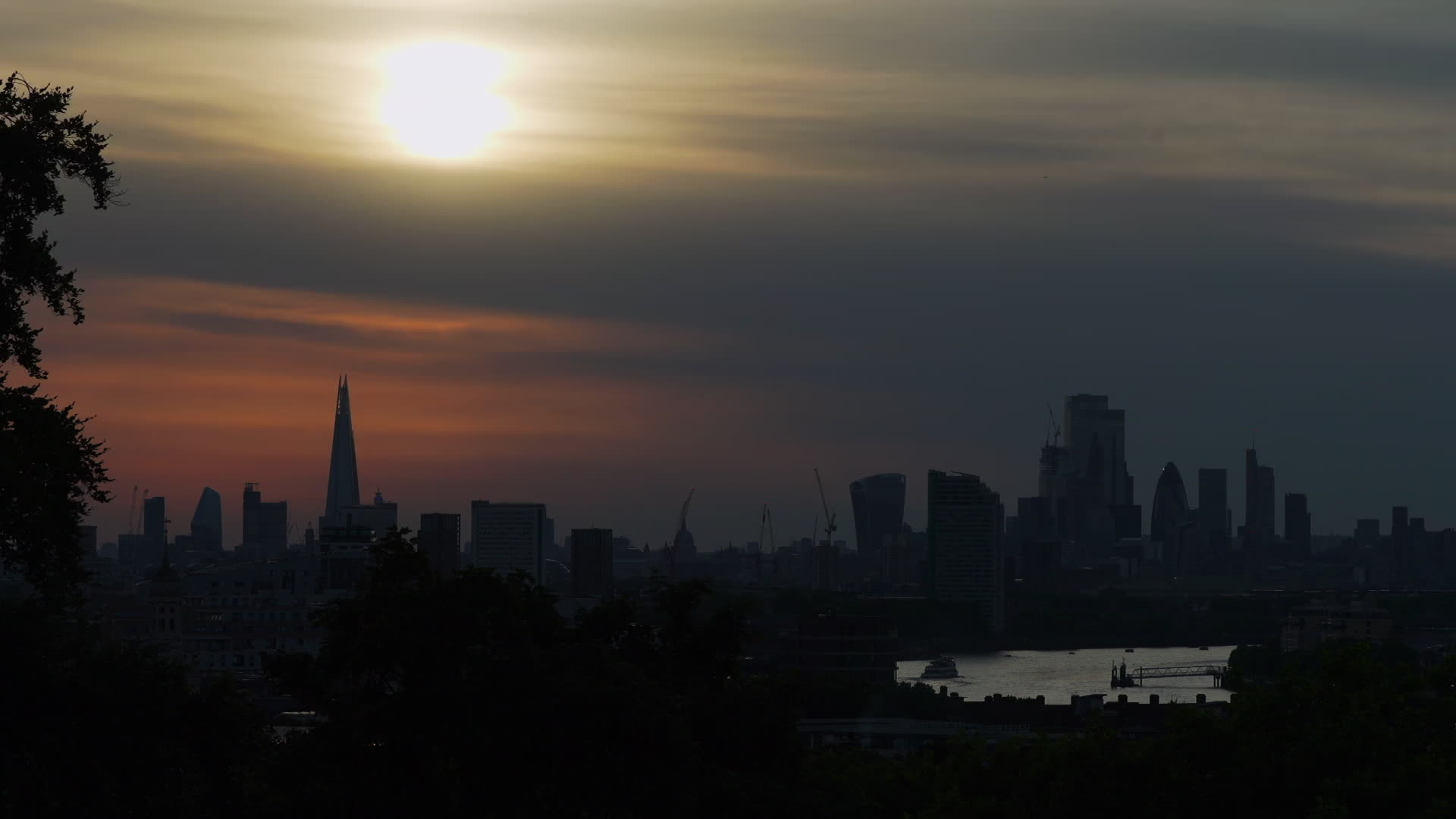 Greenwich Park in London During Heatwave